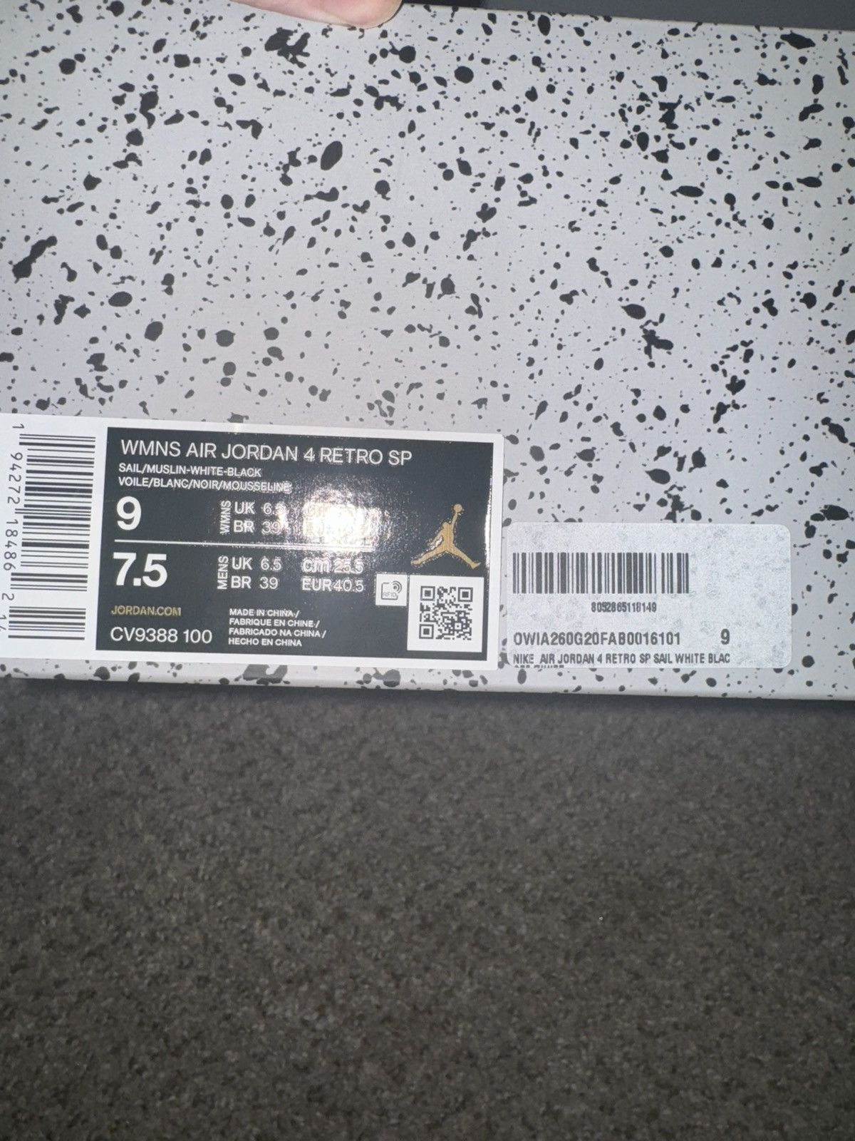 Off-White Off White Air Jordon 4 Retro Size US 9 / IT 39 - 2 Thumbnail