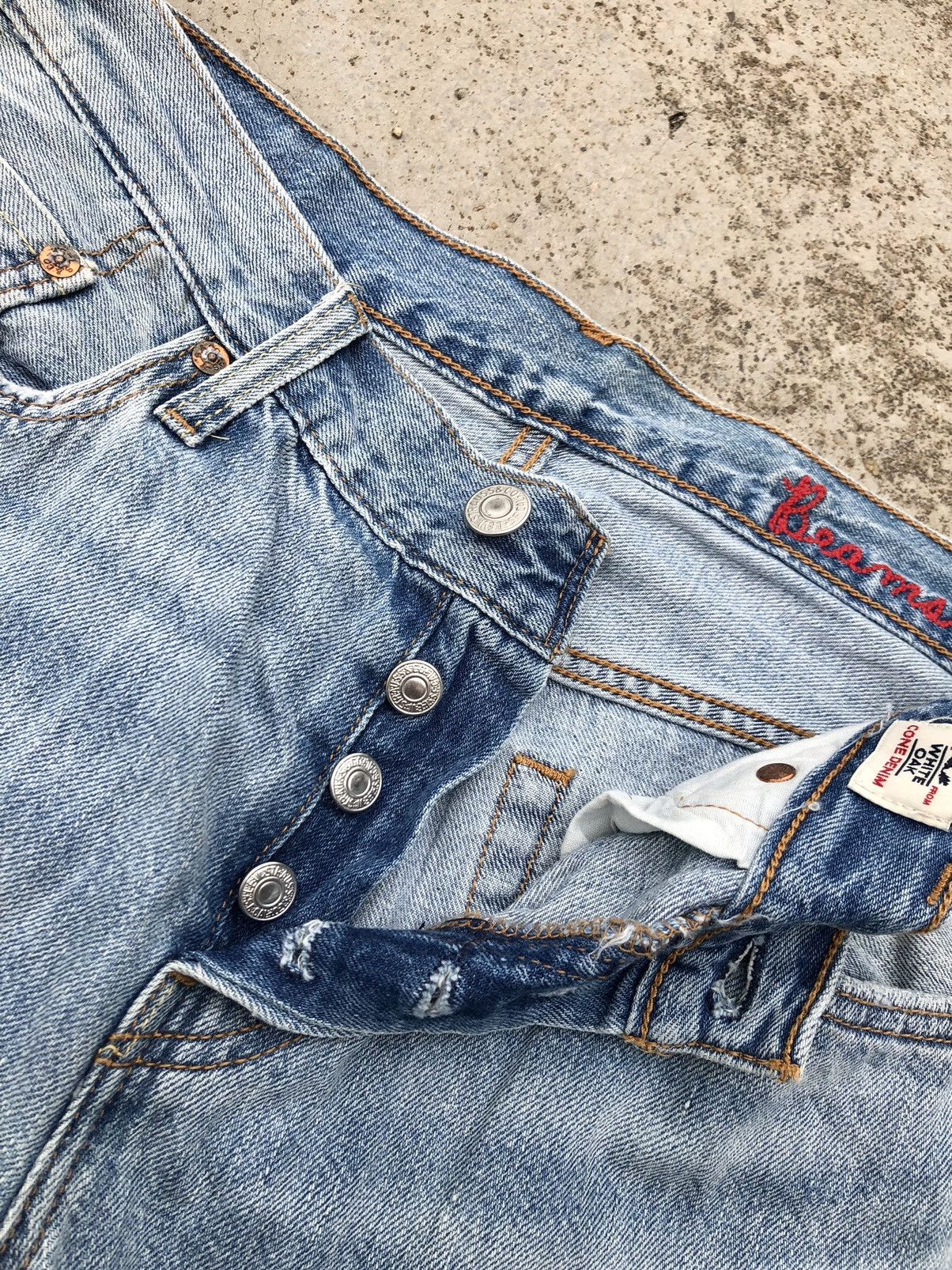 Levi's SELVEDGE LEVIS 501 DISTRESSED JEANS Size 30" / US 8 / IT 44 - 2 Thumbnail