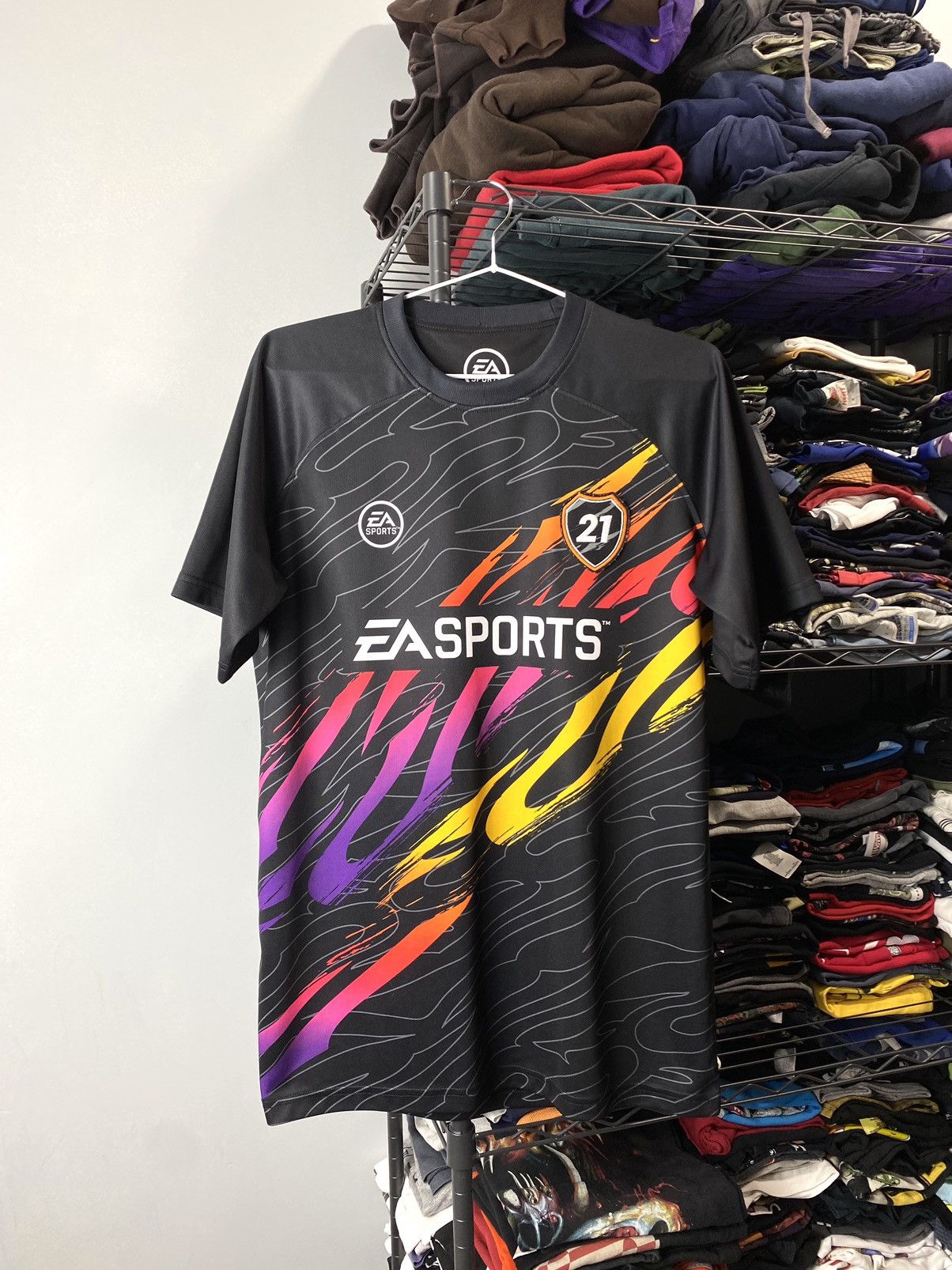 The Game EA Sports Soccer Jersey T Shirt Game Cyber Hype Size US M / EU 48-50 / 2 - 1 Thumbnail