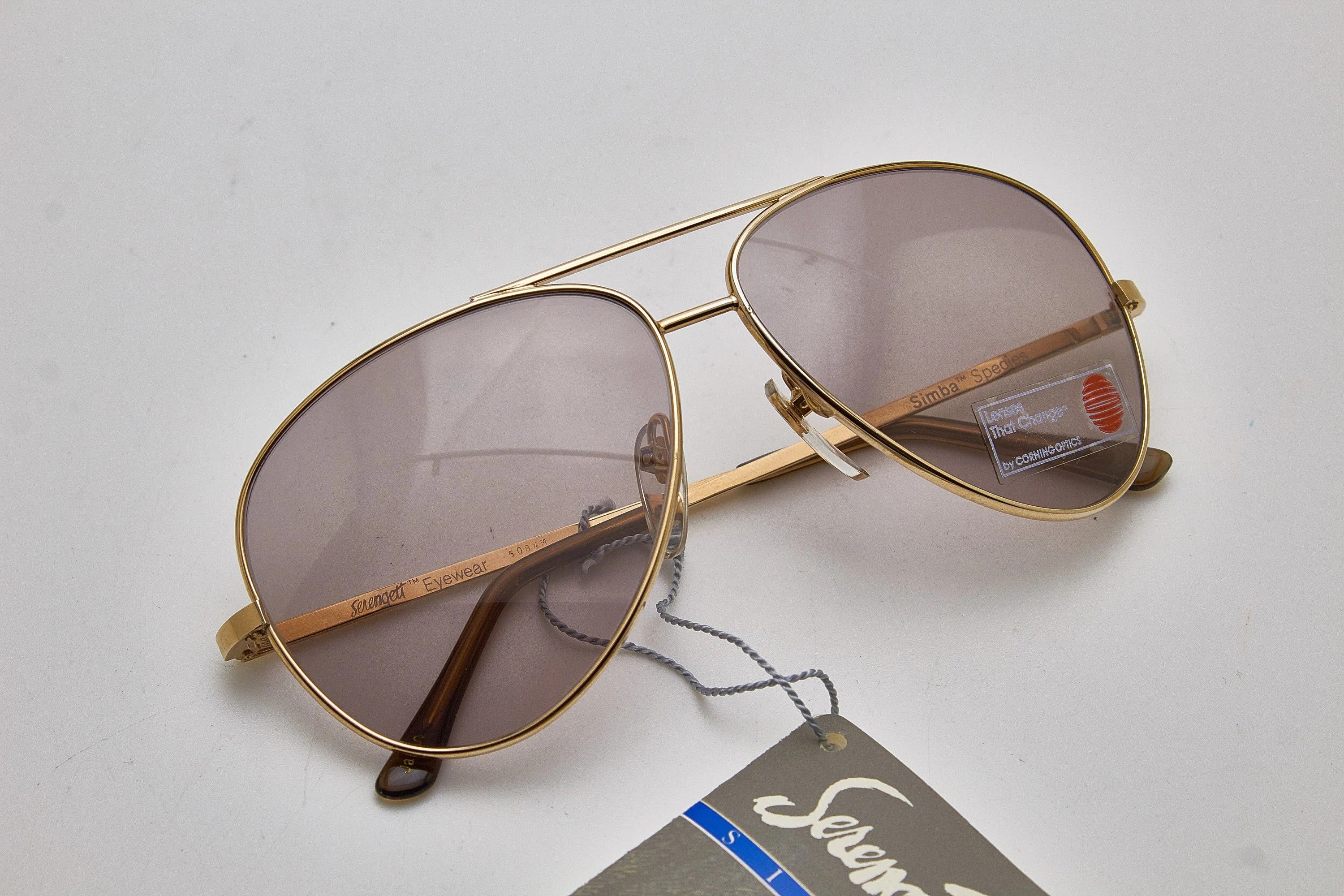 Serengeti SERENGETI quiet luxury 80s oversized gold thin metal specs Size ONE SIZE - 9 Thumbnail