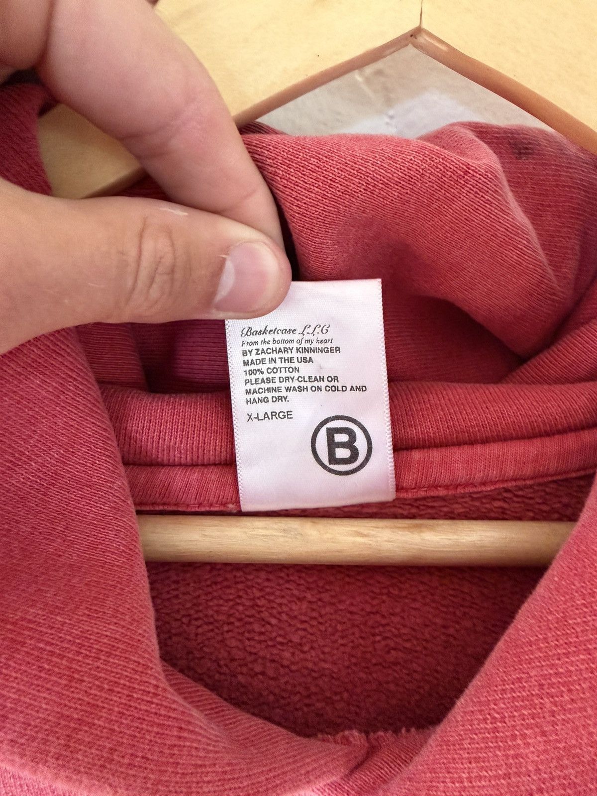 basketcase gallery BASKETCASE - BLANK HOODIE Size US XL / EU 56 / 4 - 4 Thumbnail