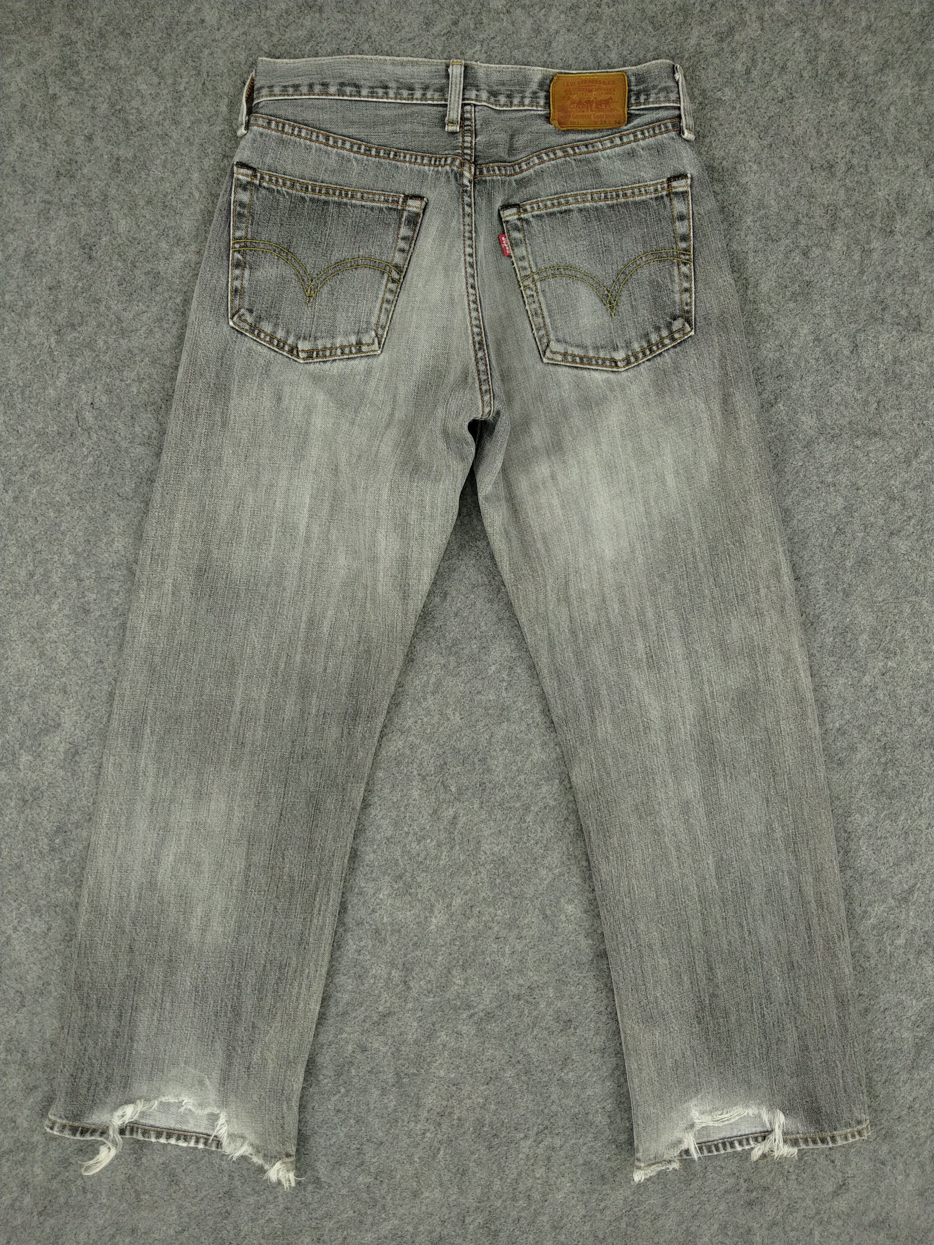 Japanese Brand Light Grey Vintage Levi's 503 Jeans 29x27 Denim -JN1088 Size US 29 - 2 Thumbnail