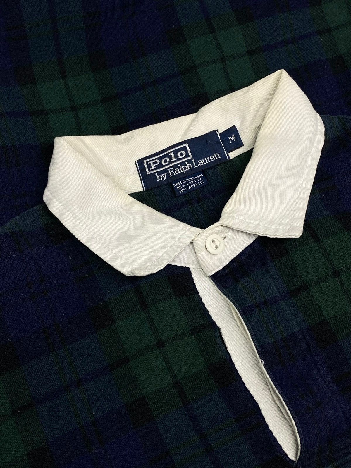 Polo Ralph Lauren 🔥 RALPH LAUREN TARTAN RUGBY POLO Y2K VINTAGE PREPPY VIBES Size US M / EU 48-50 / 2 - 12 Thumbnail