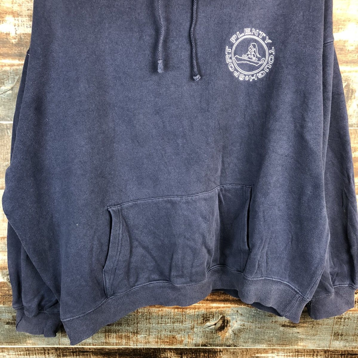 Japanese Brand Plenty Tough Sports Darkblue Hoodie #A1277 Size US L / EU 52-54 / 3 - 6 Thumbnail