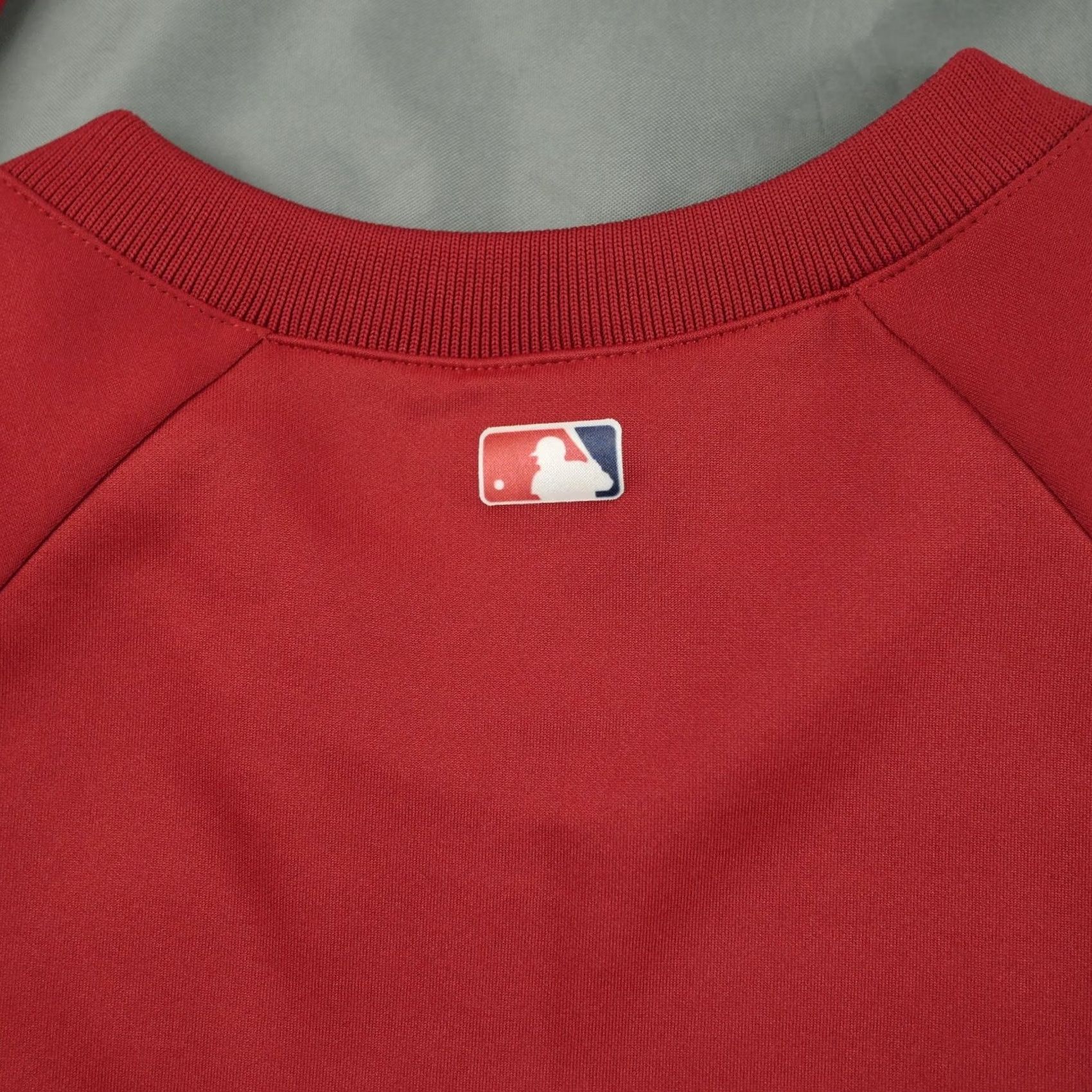 MLB VINTAGE? No. Washington Nationals Pullover Mens XL Red Majestic Therma Base MLB Baseball Sweater Size US XL / EU 56 / 4 - 7 Thumbnail