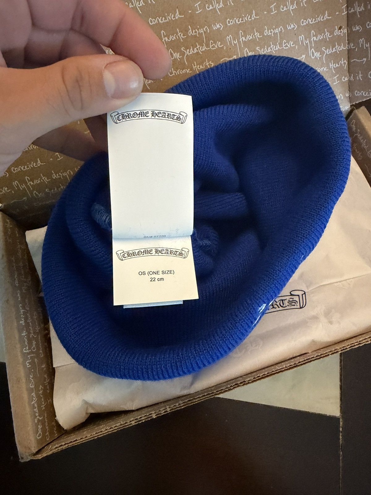 Chrome Hearts CH Embroidered Logo Watch Cap/Beanie (Blue) Size ONE SIZE - 6 Thumbnail