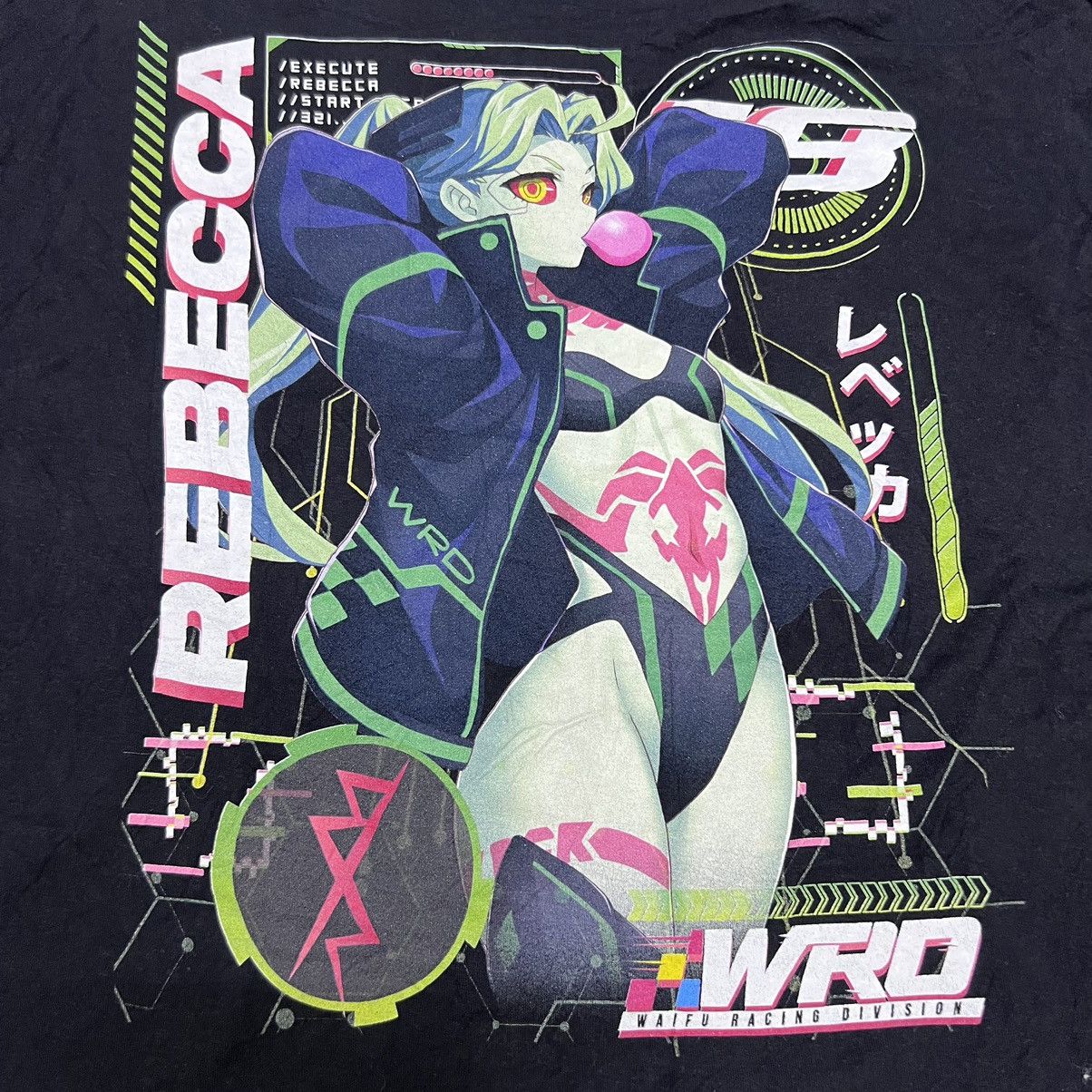 Anime × Japanese Brand × Vintage Rare !! Waifu Racing Division Rebecca Cyber Punk Anime Tee Size US XL / EU 56 / 4 - 3 Thumbnail