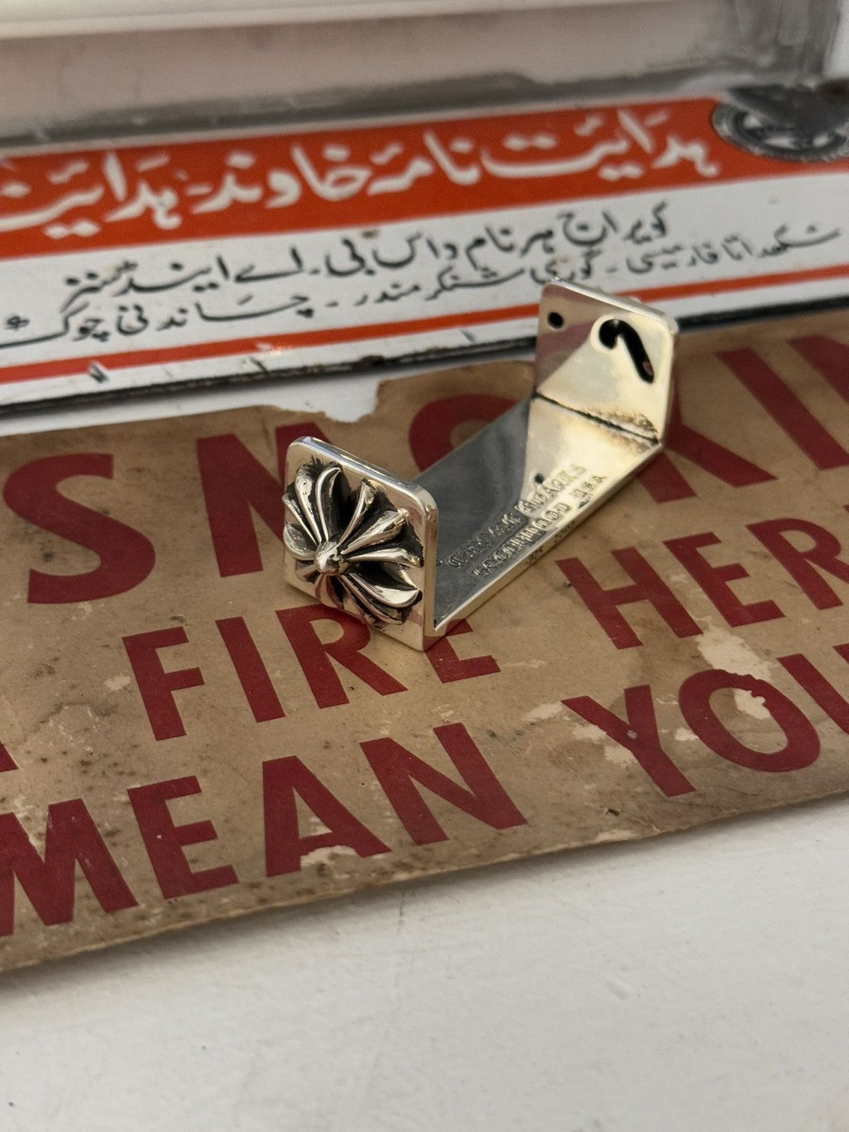 Chrome Hearts 🚭JOINT ROLLER🚭.925 SILVER 2002 GRAIL FLEUR JOINT CIG ROLLER Size ONE SIZE - 6 Thumbnail
