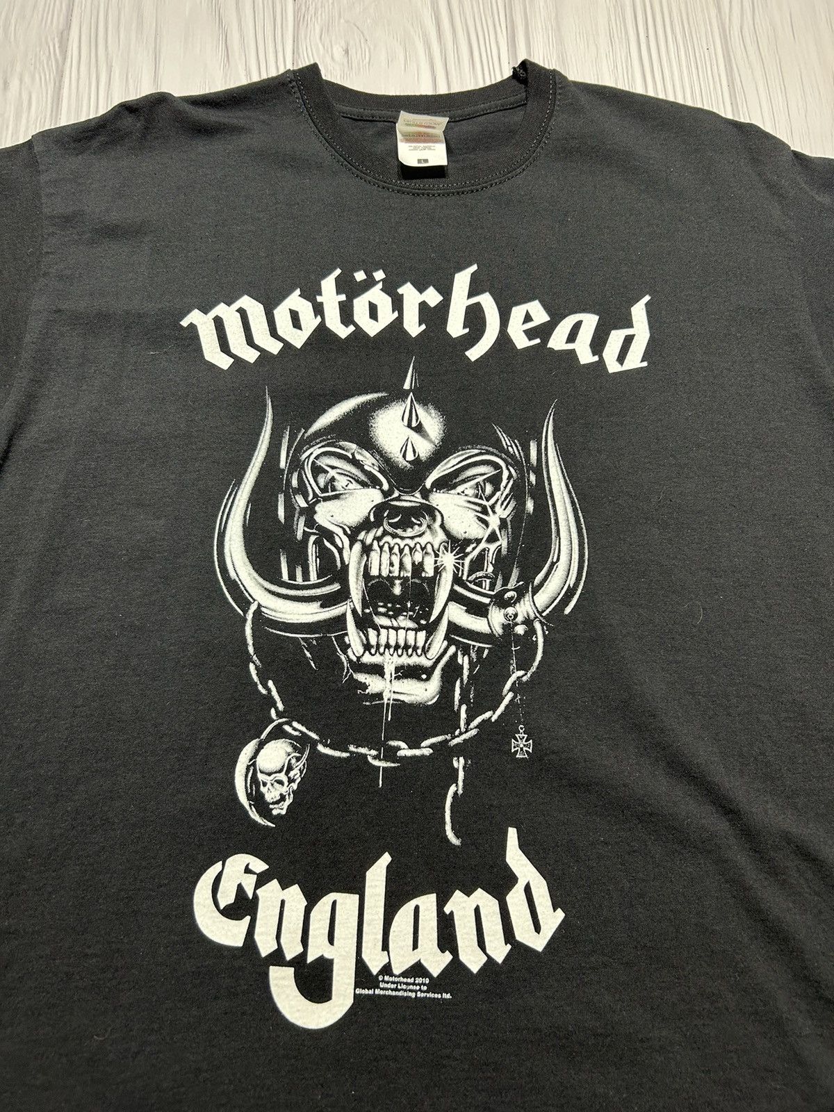 Band Tees Vintage 2010 Licensed Motorhead England Band T-Shirt Size US L / EU 52-54 / 3 - 4 Thumbnail