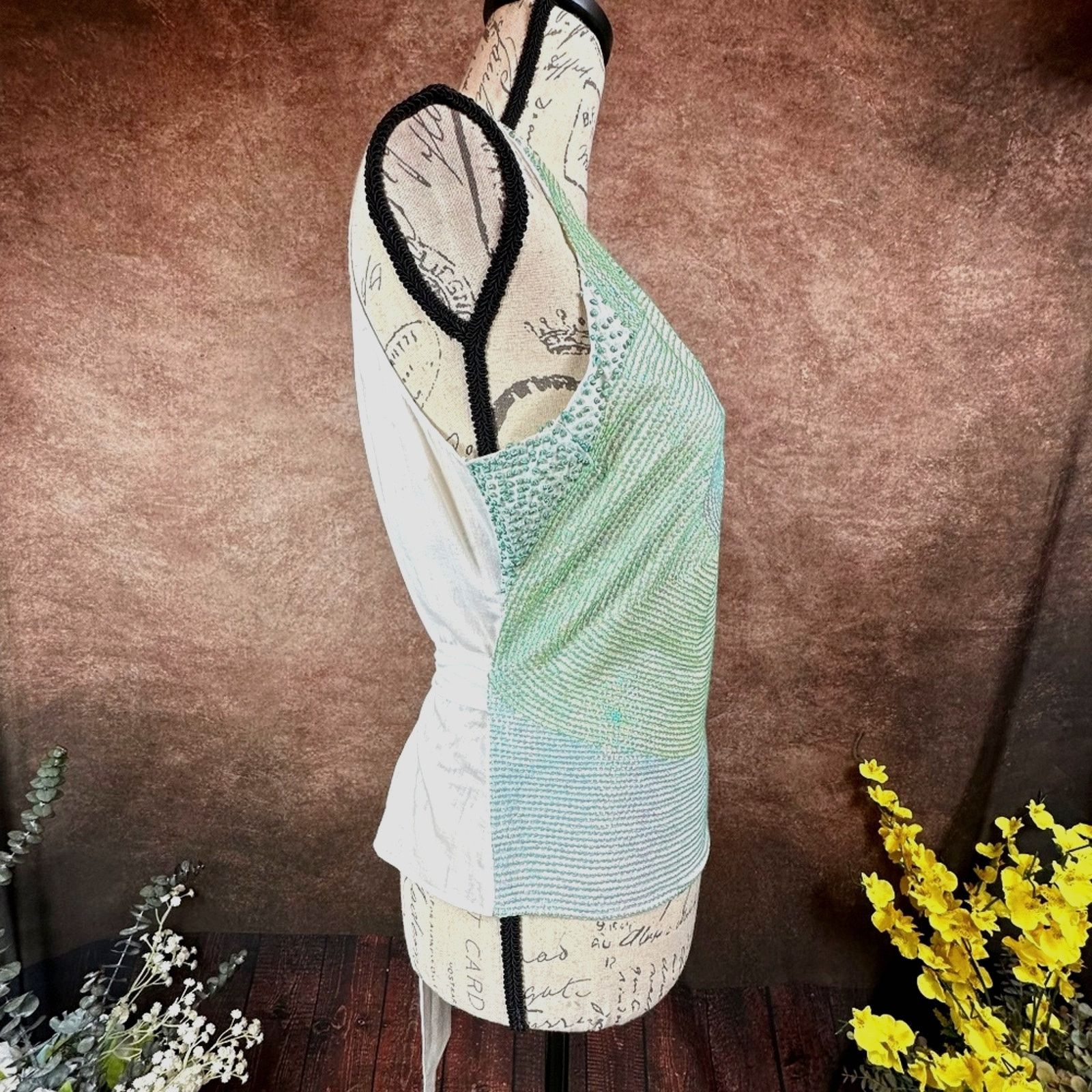 Other Nougat London Sequined Tie Back Top Blue/Turquoise/Green 2 Size XS / US 0-2 / IT 36-38 - 8 Thumbnail