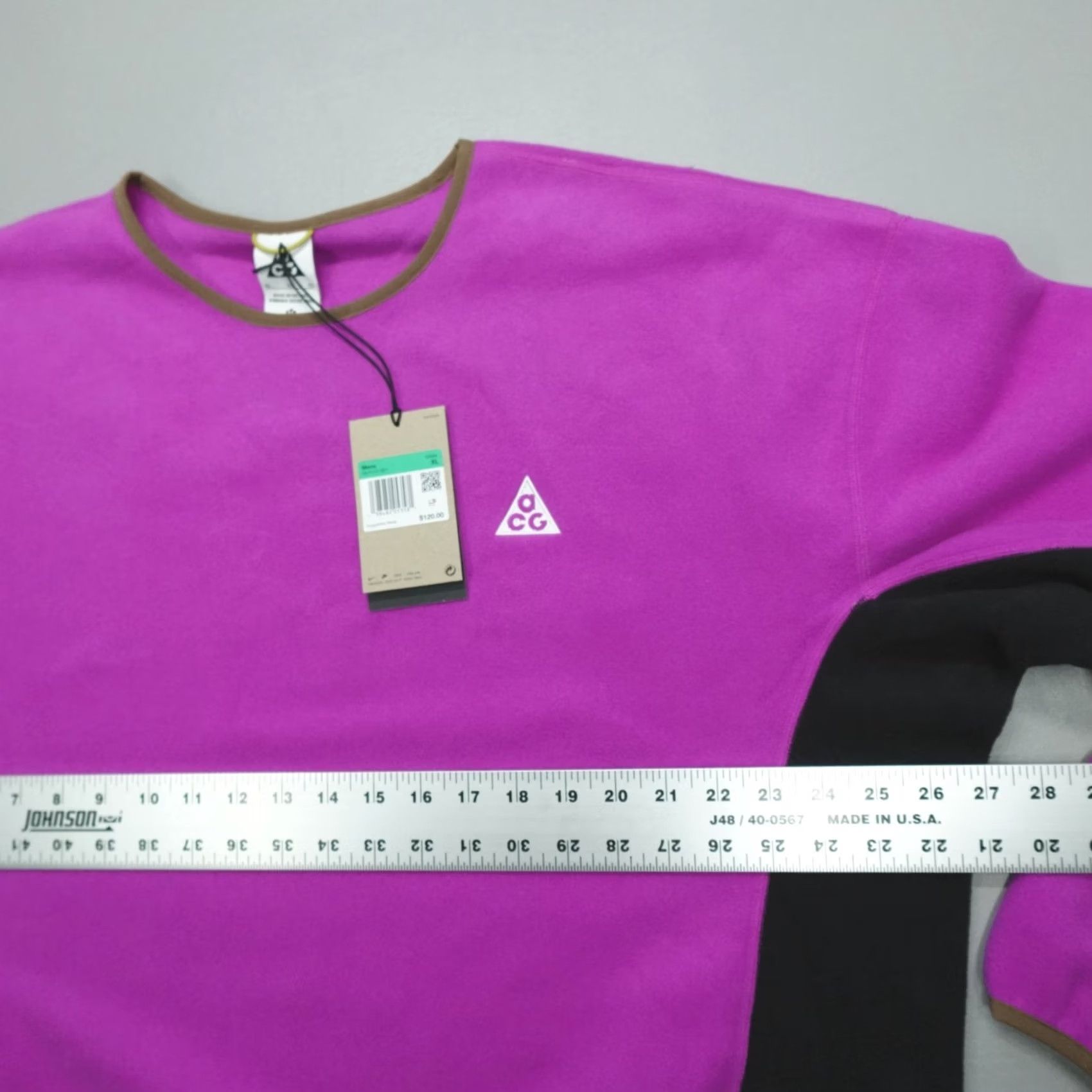 Nike Nike ACG Wolf Tree Fleece Polartec Sweatshirt Men XL Vivid PurpleHV1117–551 Size US XL / EU 56 / 4 - 7 Thumbnail
