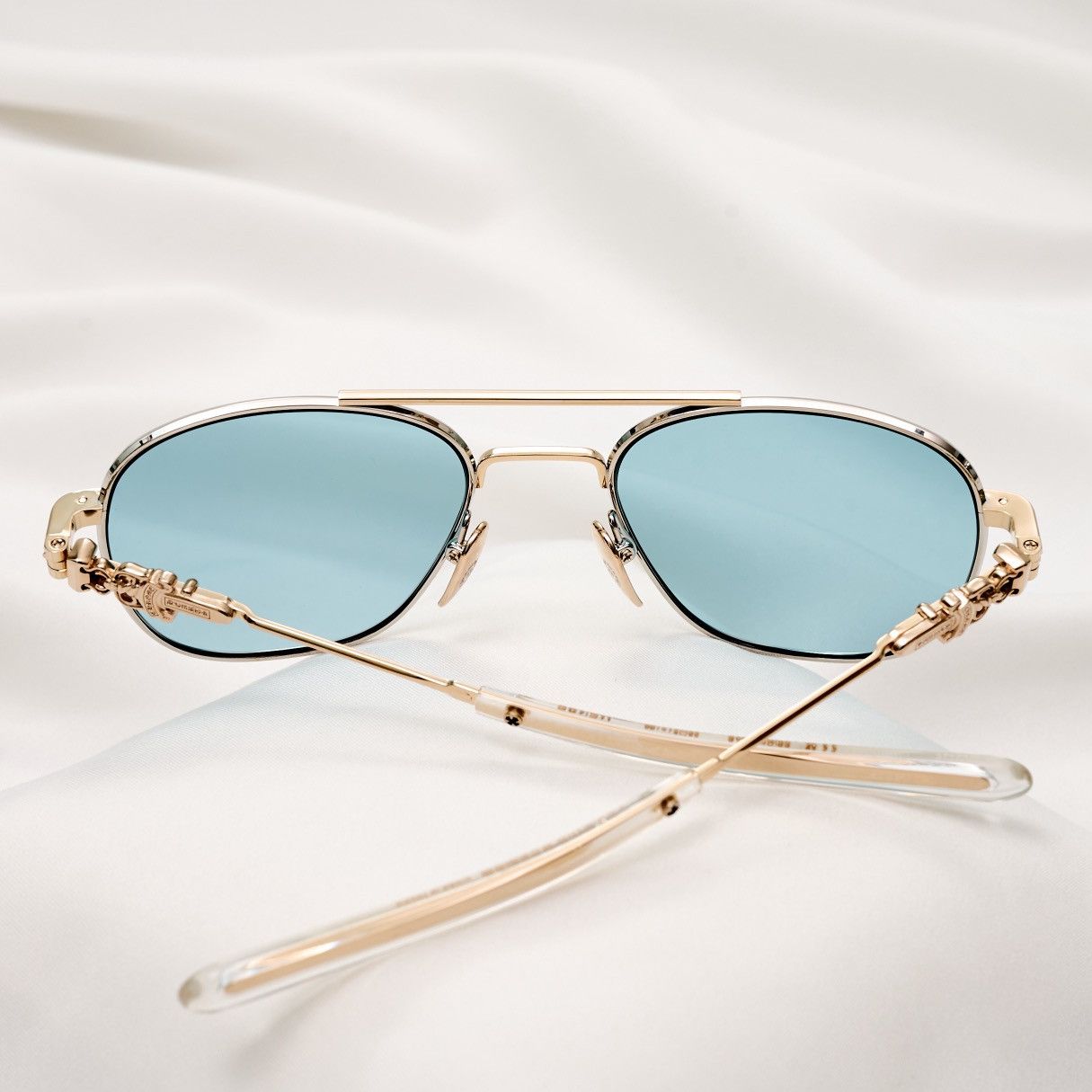 Chrome Hearts CHROME HEARTS WENCE SS/GP- CRYS SUNGLASSES Size ONE SIZE - 6 Thumbnail