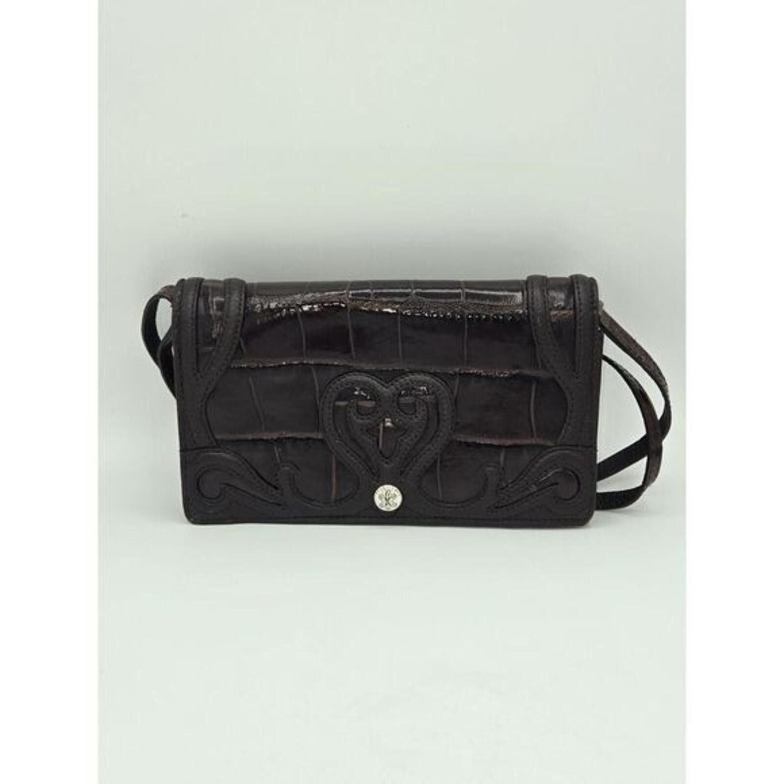 Brighton Brighton Siren Croc Embossed Leather Crossbody Wallet Bag Size ONE SIZE - 1 Thumbnail