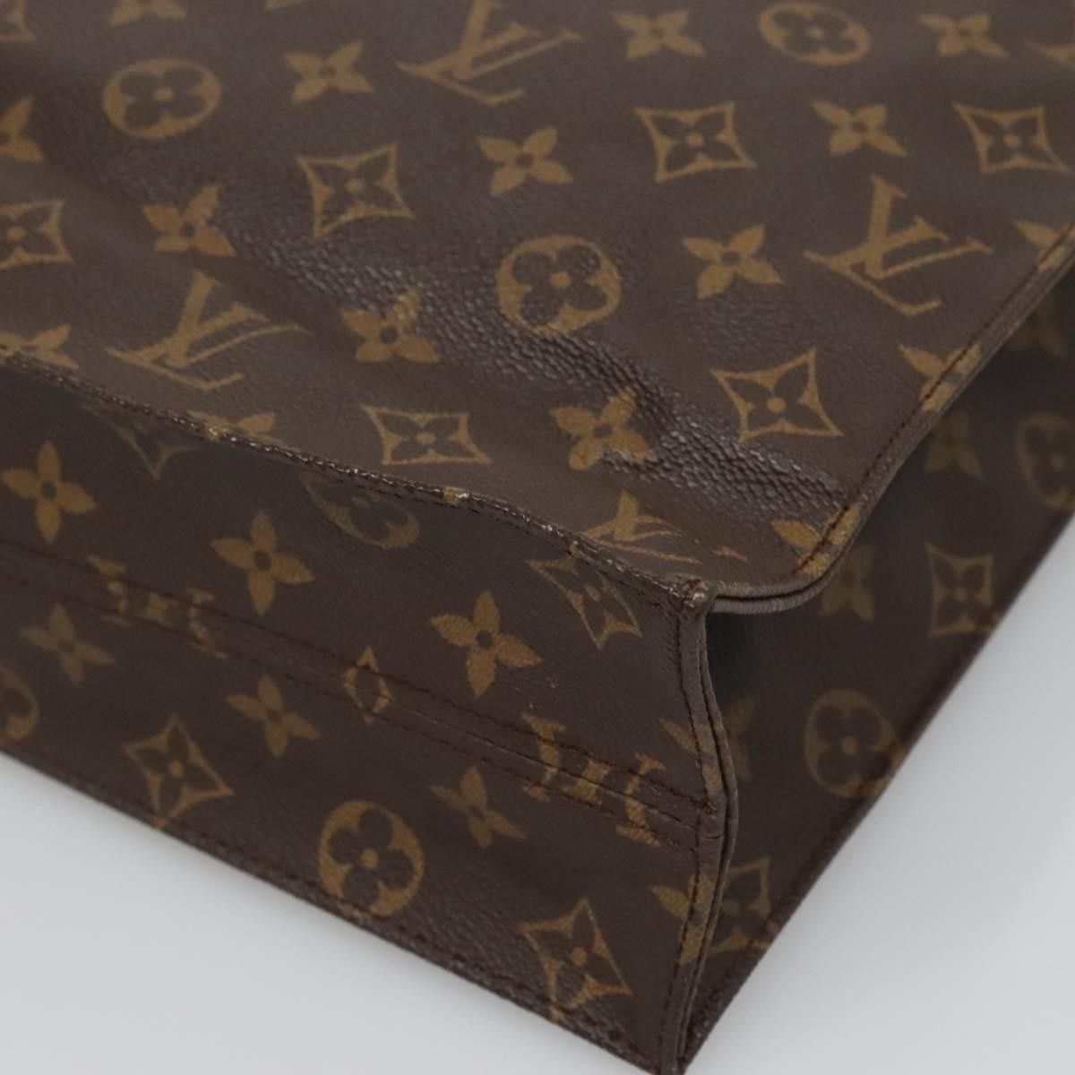 Louis Vuitton LOUIS VUITTON Monogram Sac Plat Hand Bag M51140 Size ONE SIZE - 9 Thumbnail