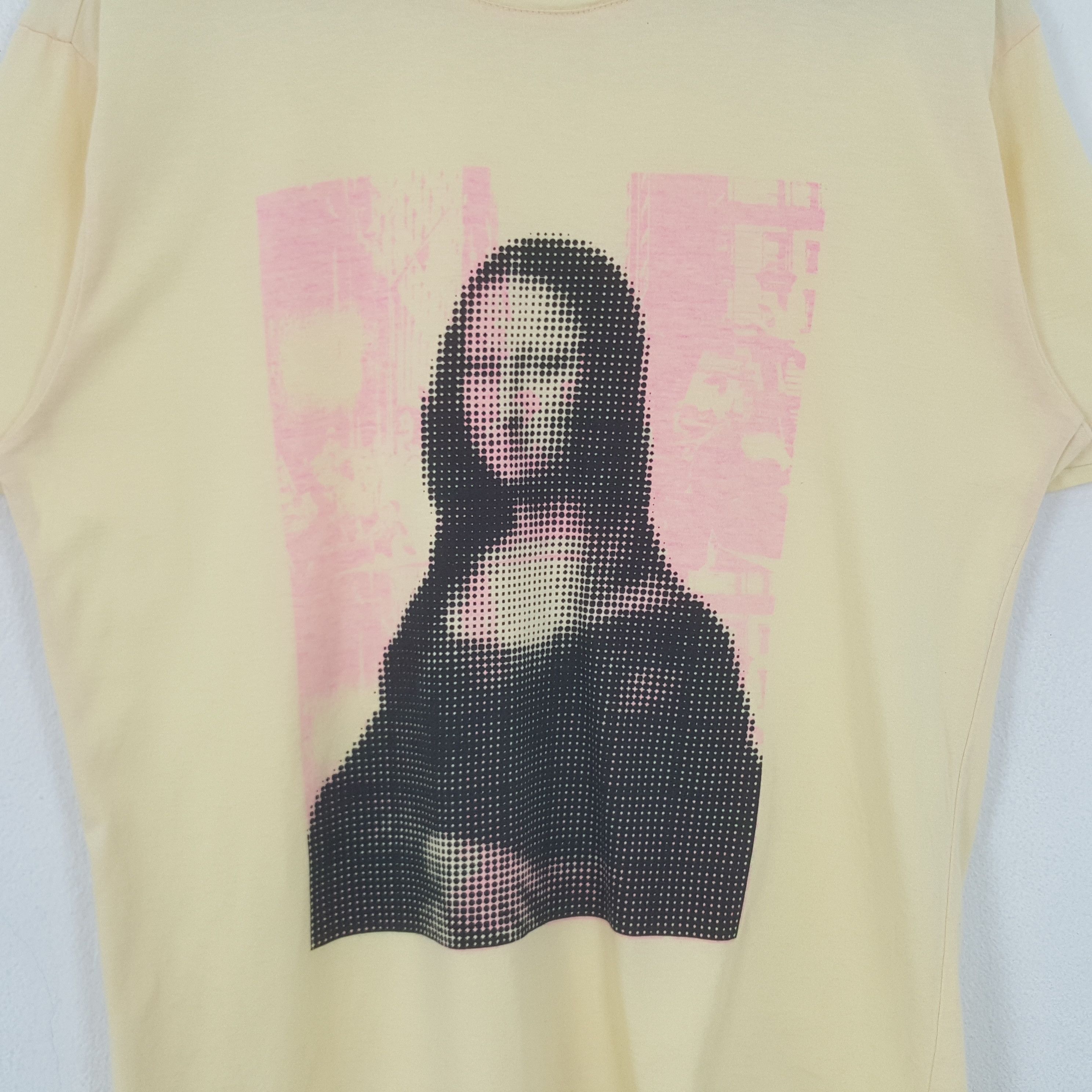 Other Vintage Mona Lisa Painting Photo Art Tshirt RR10 Size US M / EU 48-50 / 2 - 2 Thumbnail