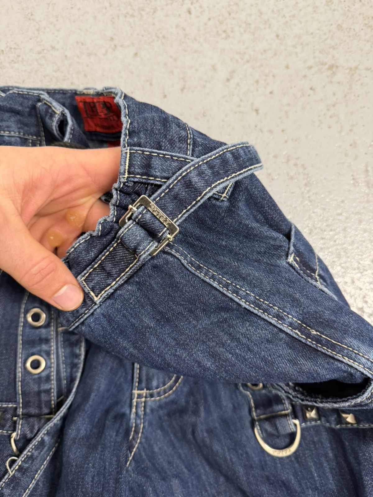 Tripp NYC Tripp Nyc Multi-laces Rivets Wide Transformed Pants Size US 32 / EU 48 - 17 Thumbnail