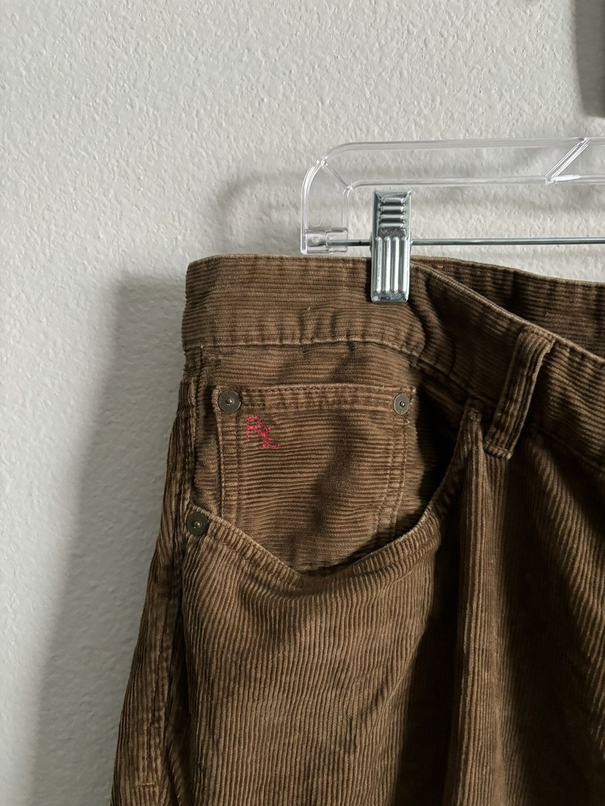 Polo Ralph Lauren Vintage Polo Ralph Lauren Men's Brown Corduroy Trousers Size US 37 - 4 Thumbnail