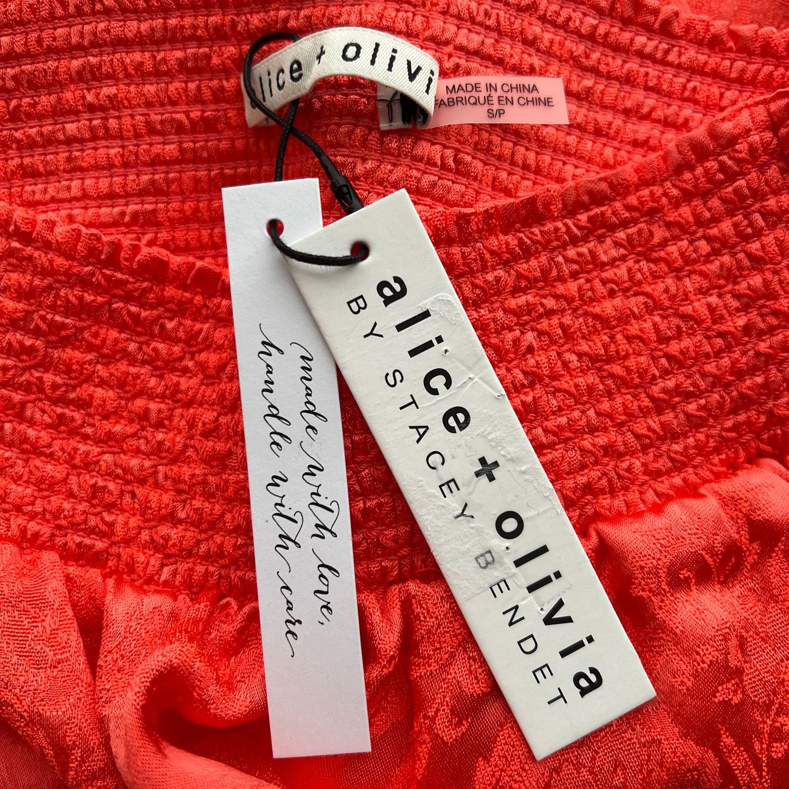 Alice + Olivia ALICE+OLIVIA Floral Embossed Sleep Jacket + Pajama Pants, S Size S / US 4 / IT 40 - 14 Thumbnail