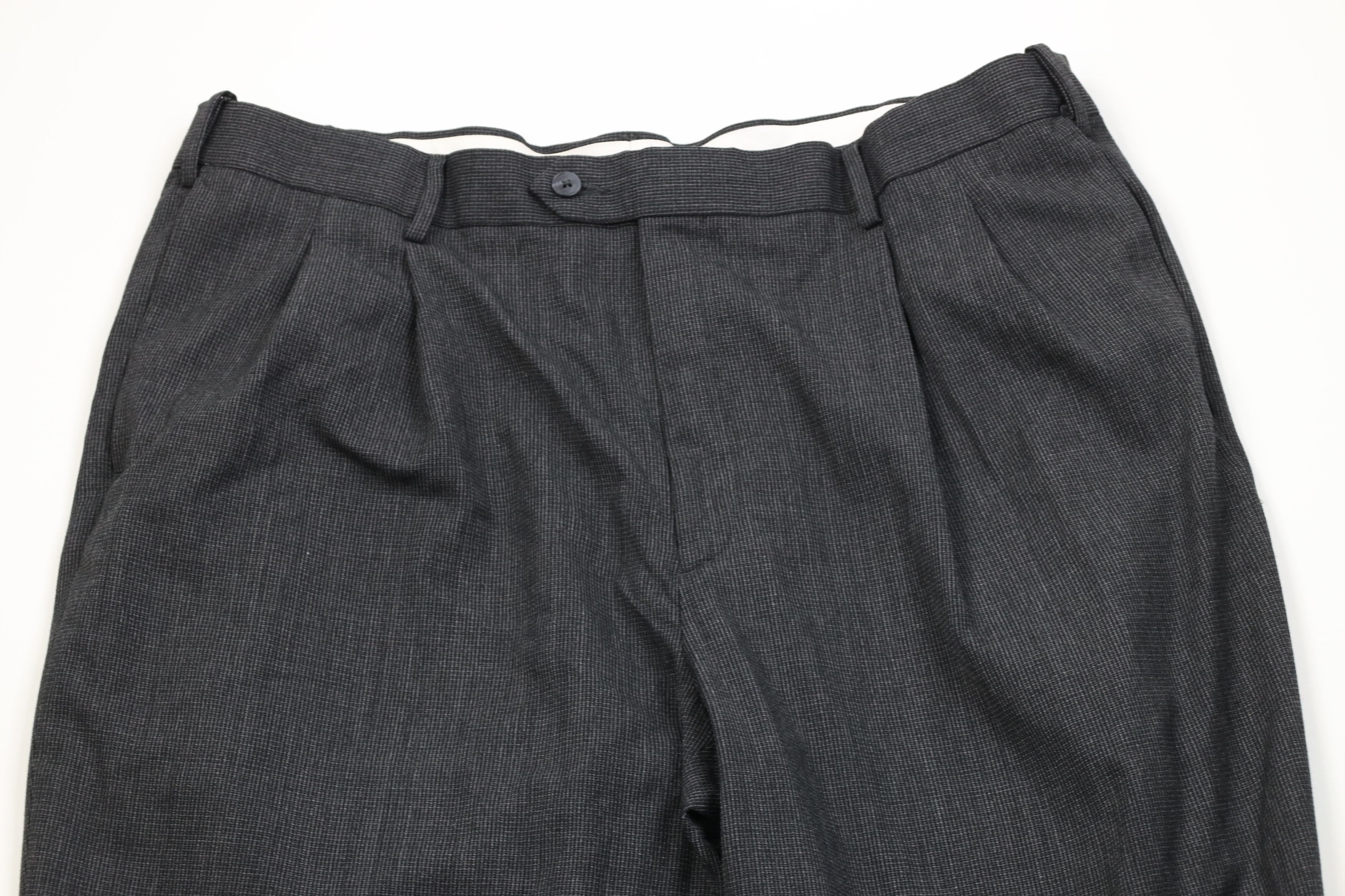 Vintage Vintage 90s Y2K Streetwear Knit Wide Leg Chino Pants Gray Size US 40 / EU 56 - 2 Thumbnail