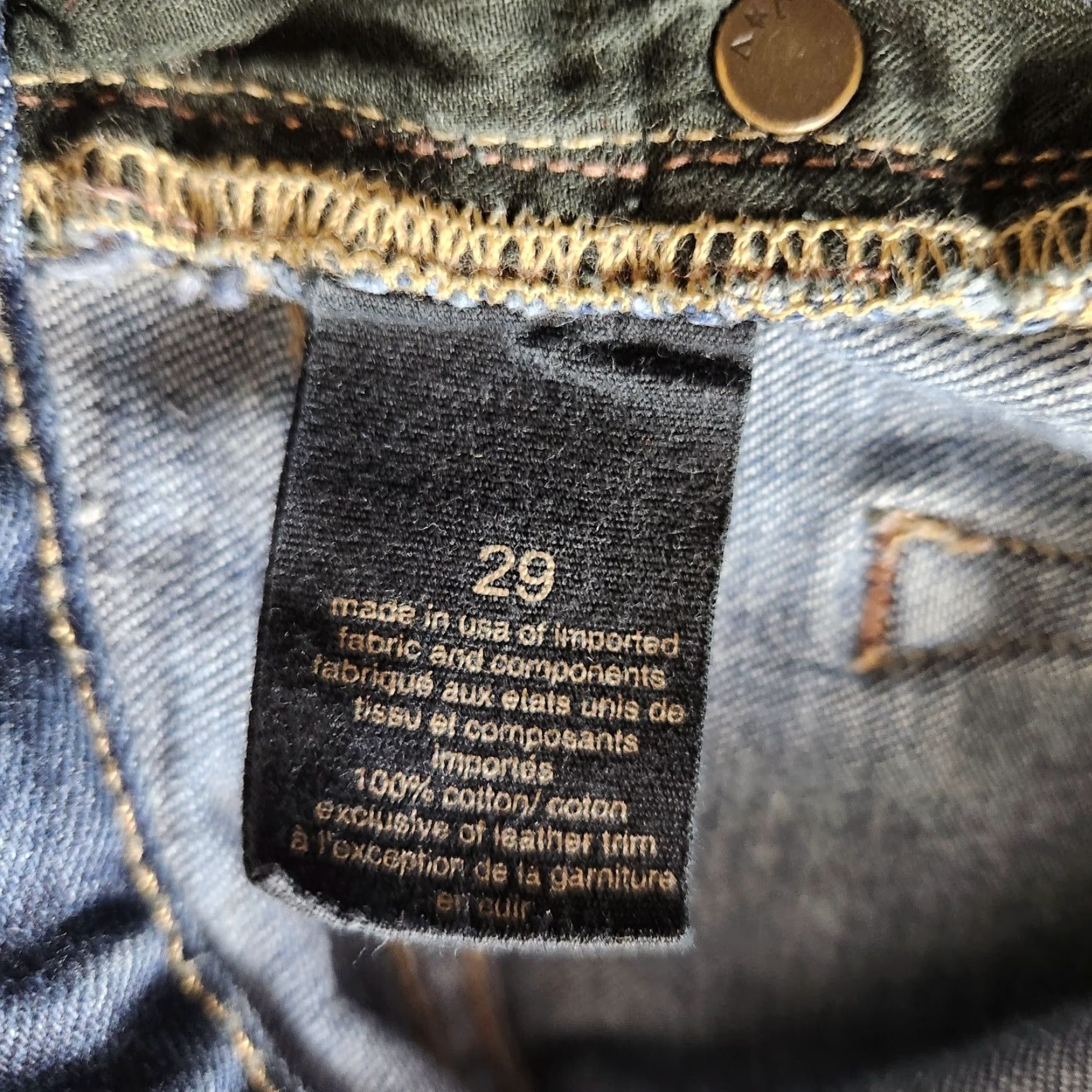 John Varvatos VINTAGE John Varvatos Mens Bowery Slim Straight Jeans-Size 29 Regular 29 Dark Denim Mens Size US 29 - 7 Thumbnail