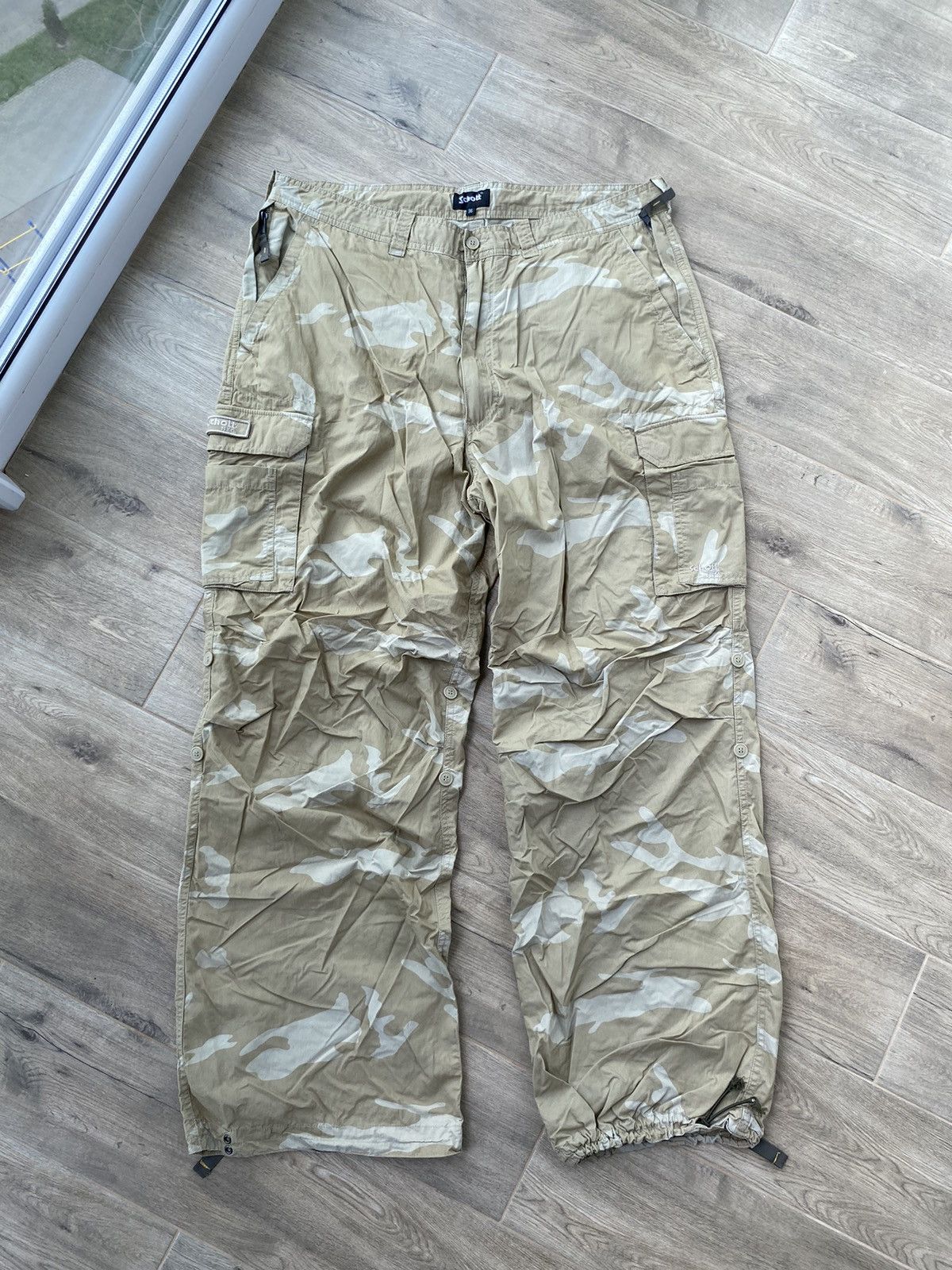 Schott × Vintage Vintage Camo Scott Cargo Pants Size US 36 / EU 52 - 1 Thumbnail
