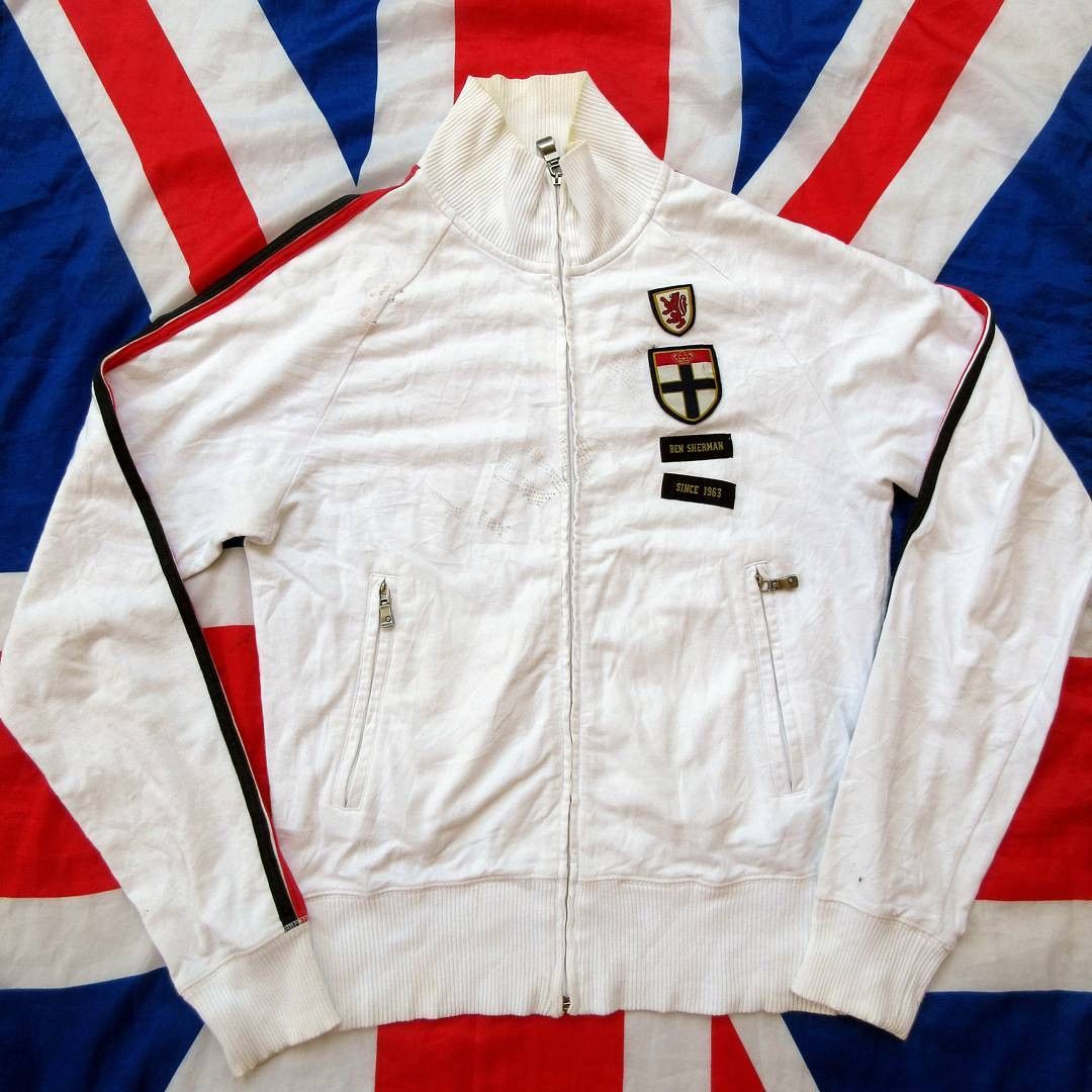 Ben Sherman Ben Sherman Tracktop white .with tipped Plus full patch Size US S / EU 44-46 / 1 - 1 Preview