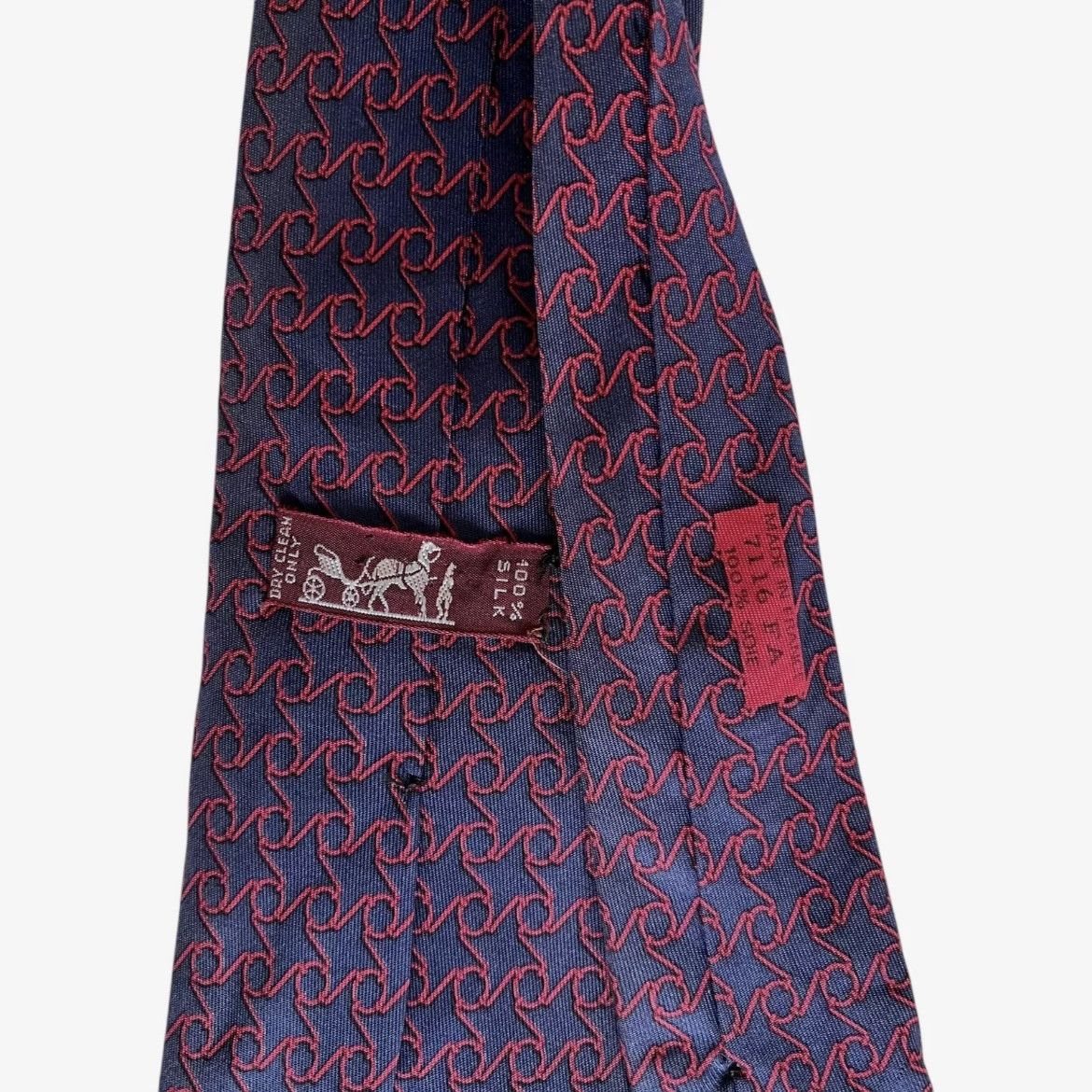 Hermes Vintage 90s Hermes 7116 FA Geometric Abstract Star Silk Tie Size ONE SIZE - 2 Thumbnail