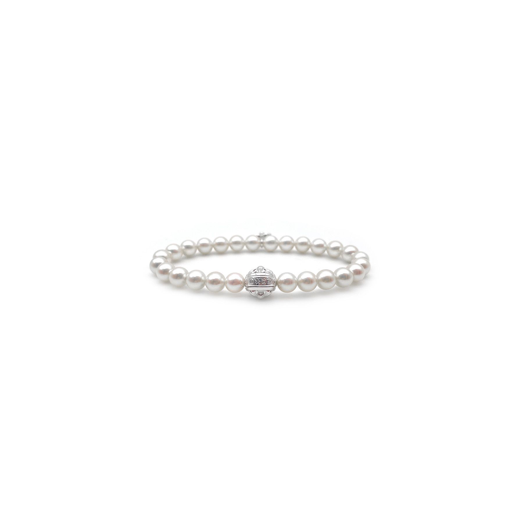 Chrome Hearts Chrome Hearts Mikimoto White Pearl Bracelet Size ONE SIZE - 2 Thumbnail