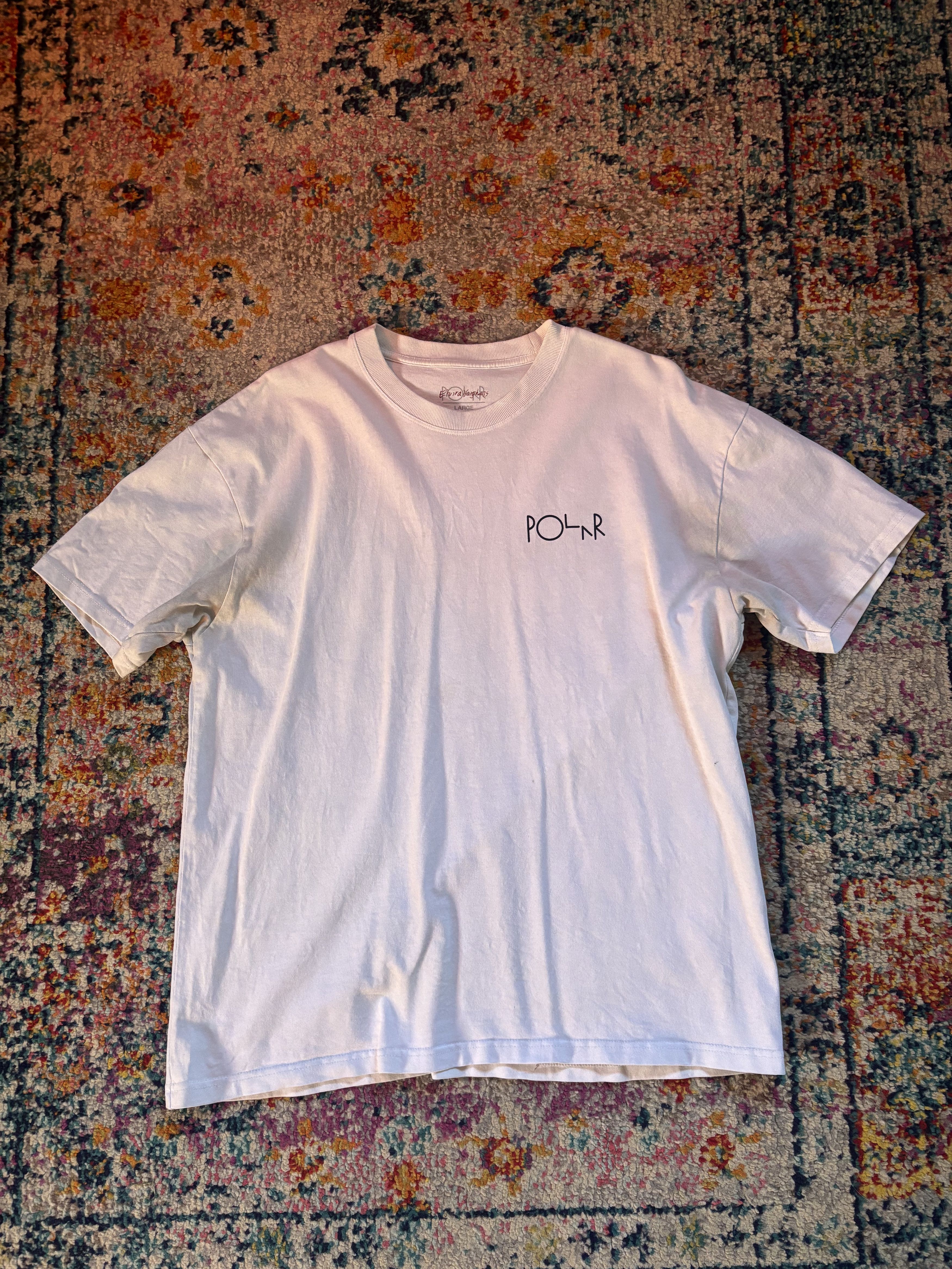 Polar Skate Co. Polar Skate Co. Stroke Logo Shirt White – Size Large Size US L / EU 52-54 / 3 - 2 Thumbnail