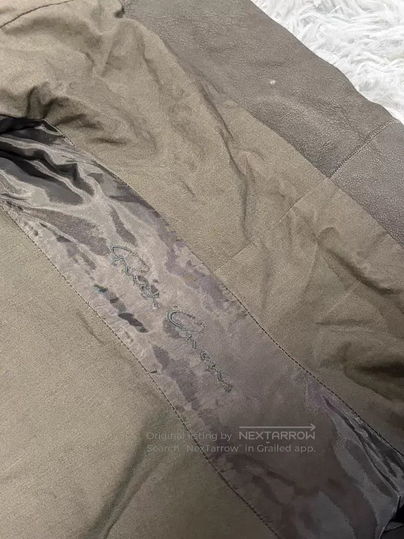 Rick Owens Rick Owens Grey Lambskin Crackle Leather Jacket Size XS / US 0-2 / IT 36-38 - 5 Thumbnail