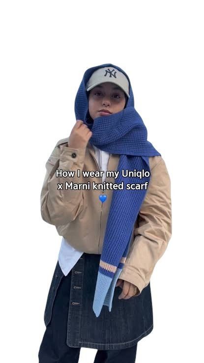 Marni Marni X Uniqlo Popcorn Knitted Hooded Scarf Unisex Size ONE SIZE - 4 Thumbnail