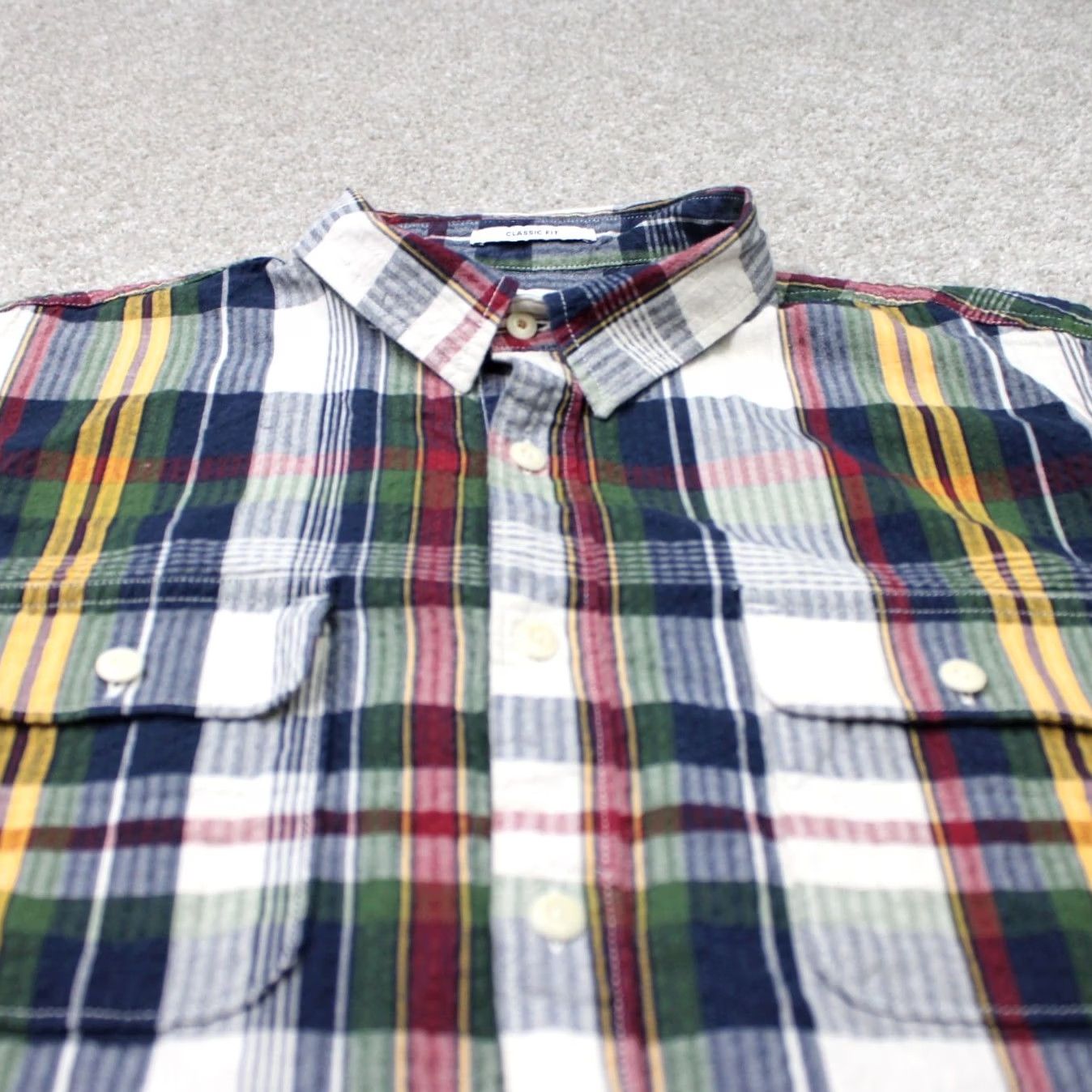 Lucky Brand Lucky Brand Shirt Men Large Colorful Saturday Stretch Classic Fit S/S Plaid Button-Up Casual Formal Workwear 90s Mens Size US L / EU 52-54 / 3 - 5 Thumbnail