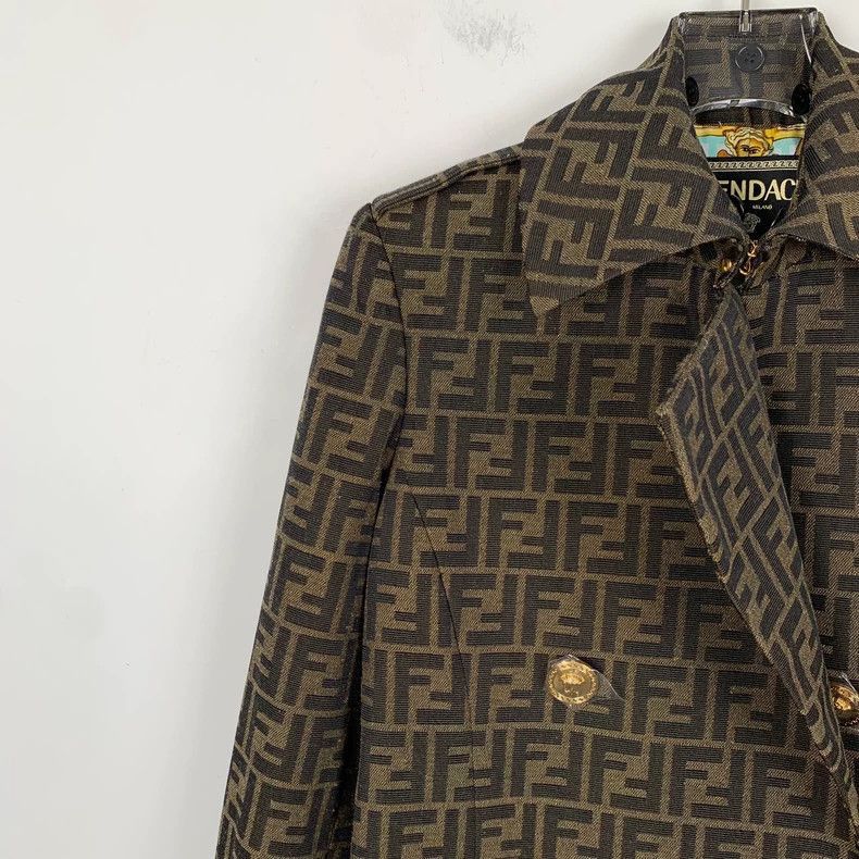 Fendi Fendi x Versace DoubleBreasted Trench Coat Size US XS / EU 42 / 0 - 3 Thumbnail