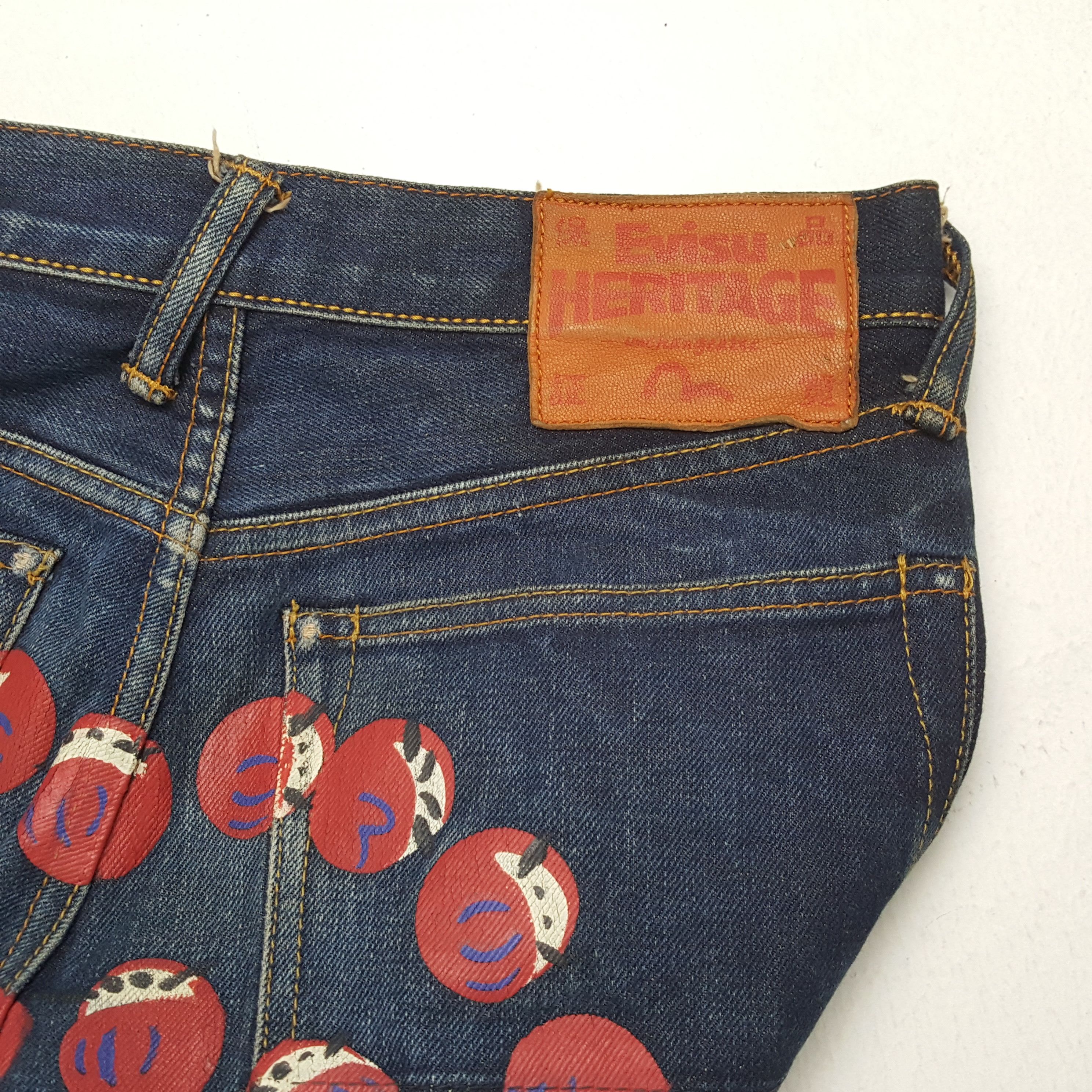 Evisu × Japanese Brand × Vintage Vintage EVISU Japanese Brand Daicock Style Jeans Size US 27 - 15 Thumbnail