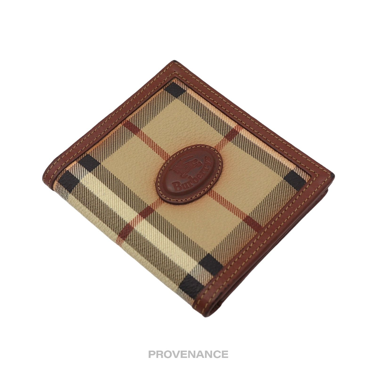 Burberry 🔴 Burberry Bifold ID Card Wallet - Nova Check Brown Size ONE SIZE - 3 Thumbnail