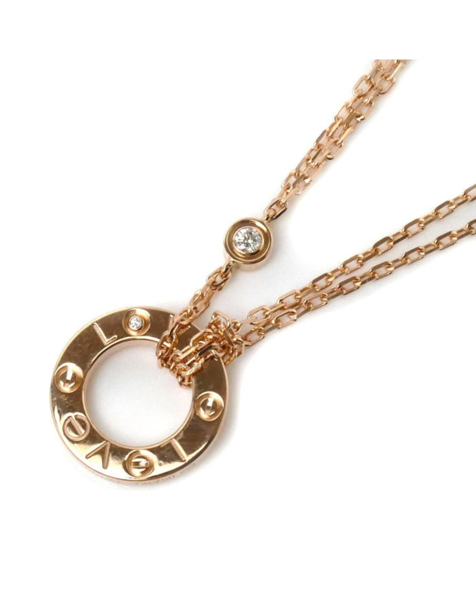 image of Cartier Rose Gold Love Pendant Necklace, Women's