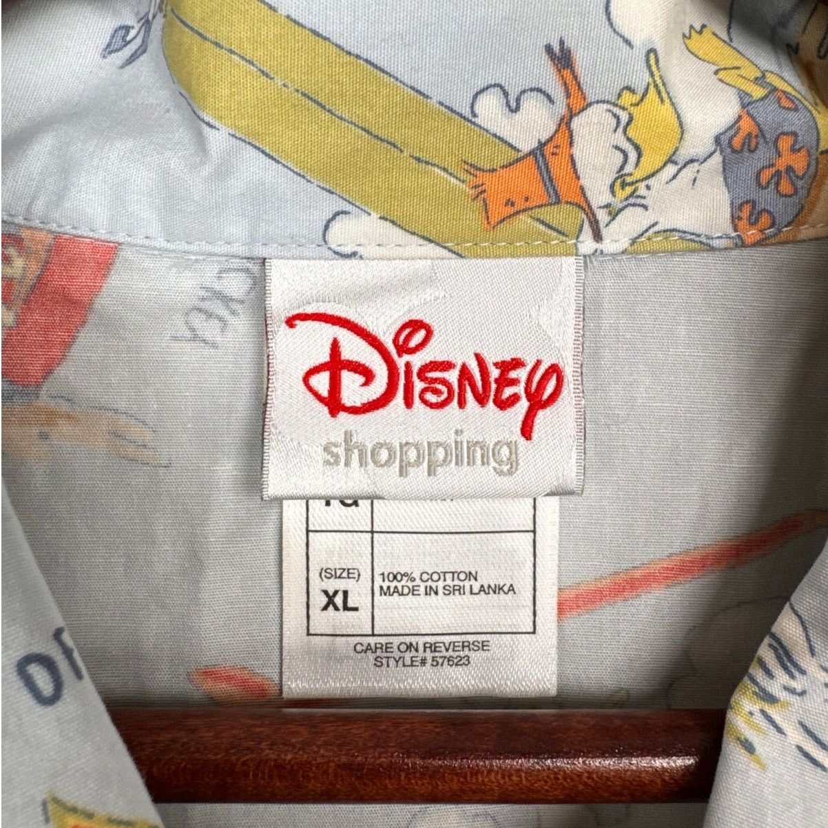 Disney Y2K Disney Hawaiian Button Up Shirt Sz XL Light Blue AOP Size US XL / EU 56 / 4 - 5 Thumbnail