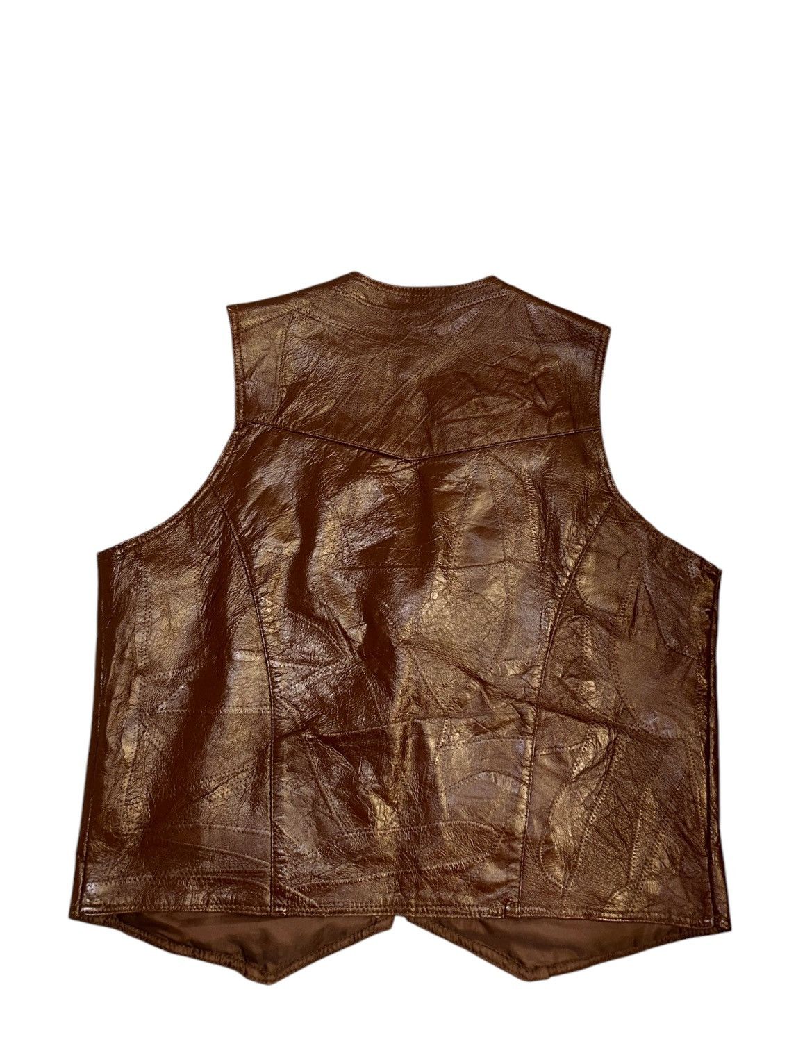 Vintage Vintage Leather Biker Vest Size US XL / EU 56 / 4 - 3 Thumbnail