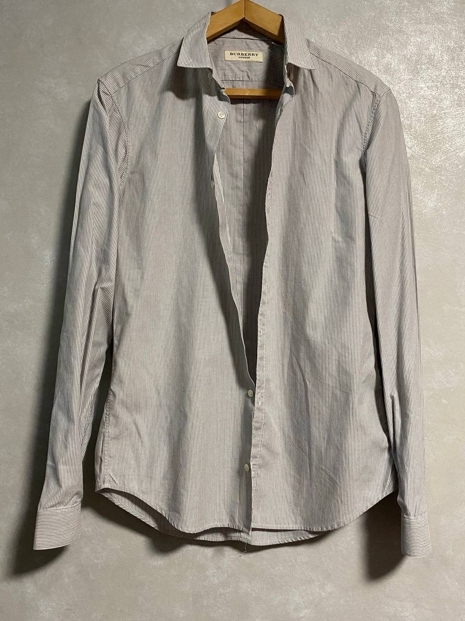 Burberry × Burberry Prorsum × Vintage Vintage Burberry London Stripe Pattern Shirt Button Up Size US M / EU 48-50 / 2 - 1 Thumbnail