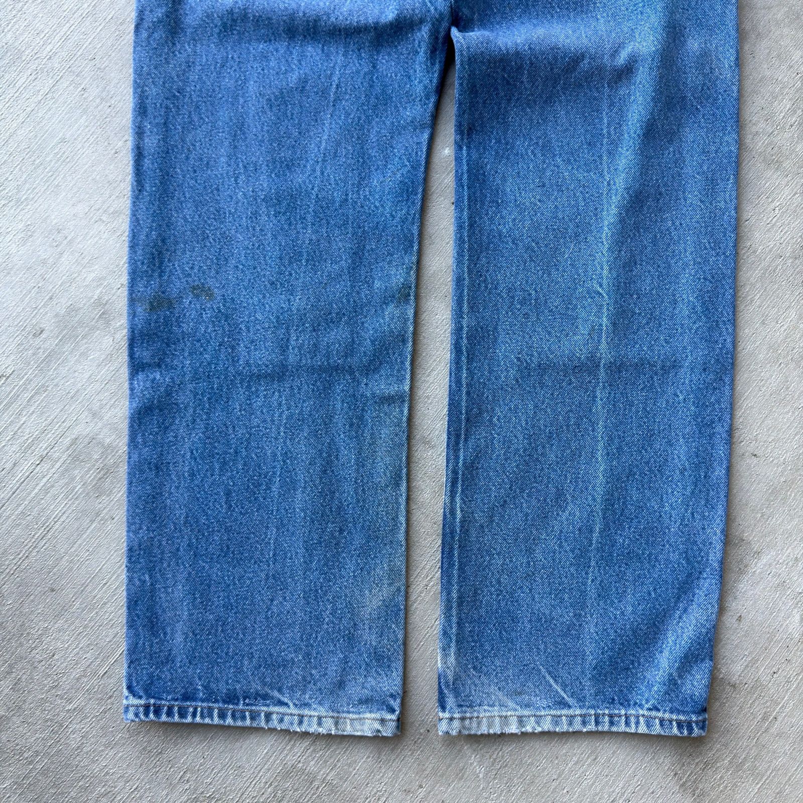 Carhartt × Vintage Carhartt denim blue jeans double knee work carpenter pants Size US 31 - 5 Thumbnail