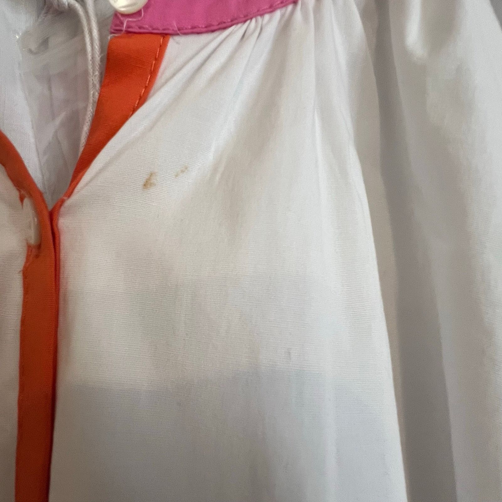 Staud STAUD Demi Dress Large White Poplin Rainbow Tiered Maxi Line Size L / US 10 / IT 46 - 8 Thumbnail