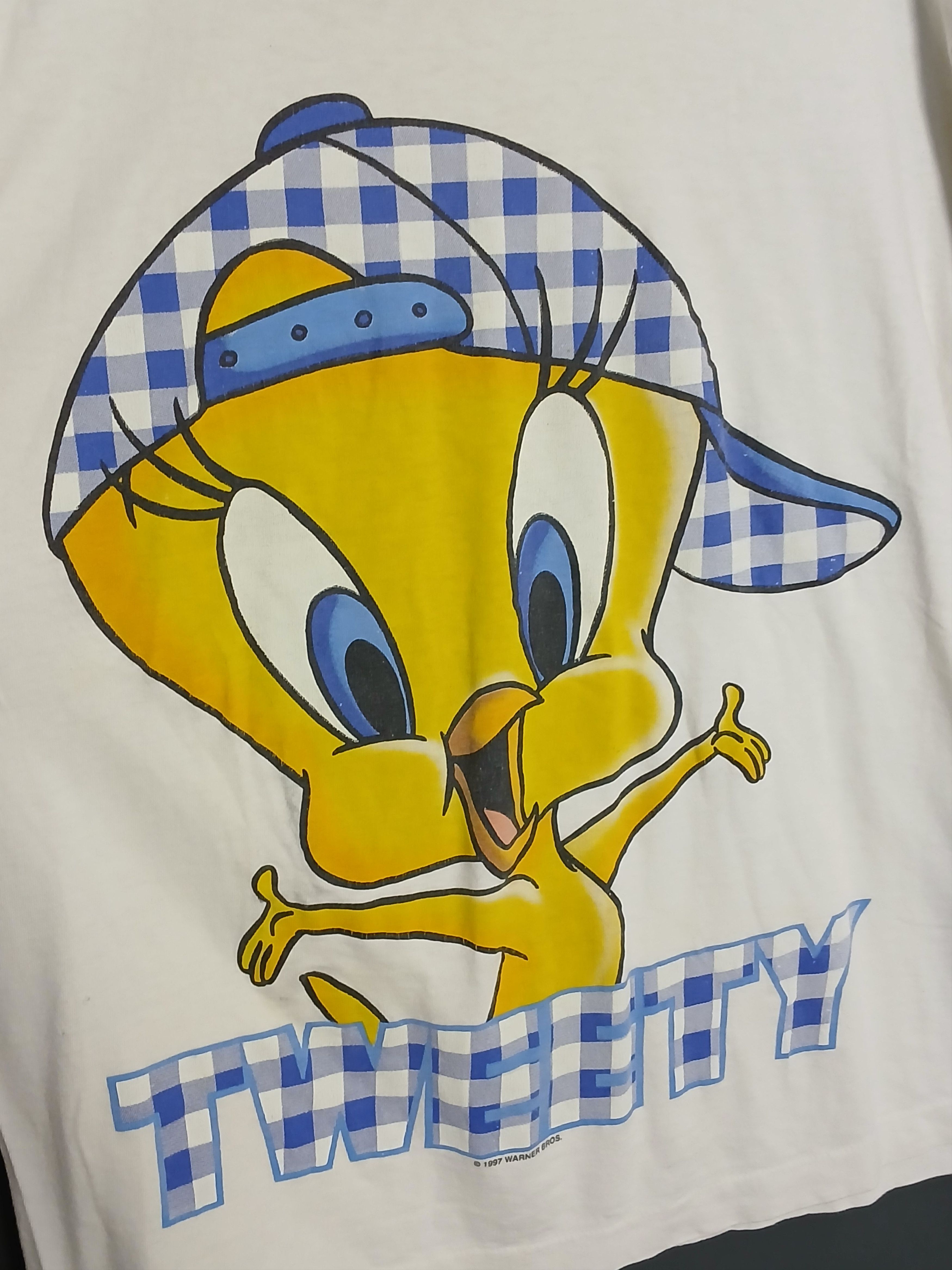 Cartoon Network × Vintage Vintage Looney Tunes Tweety Single Stitch T-Shirt Size US M / EU 48-50 / 2 - 3 Thumbnail