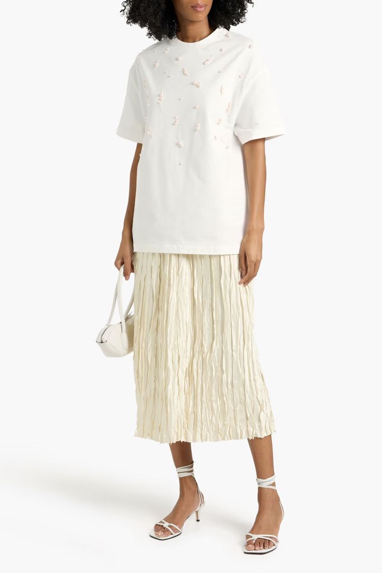 Jil Sander o1mt1gz0426 T-Shirt in White Size XS / US 0-2 / IT 36-38 - 2 Thumbnail