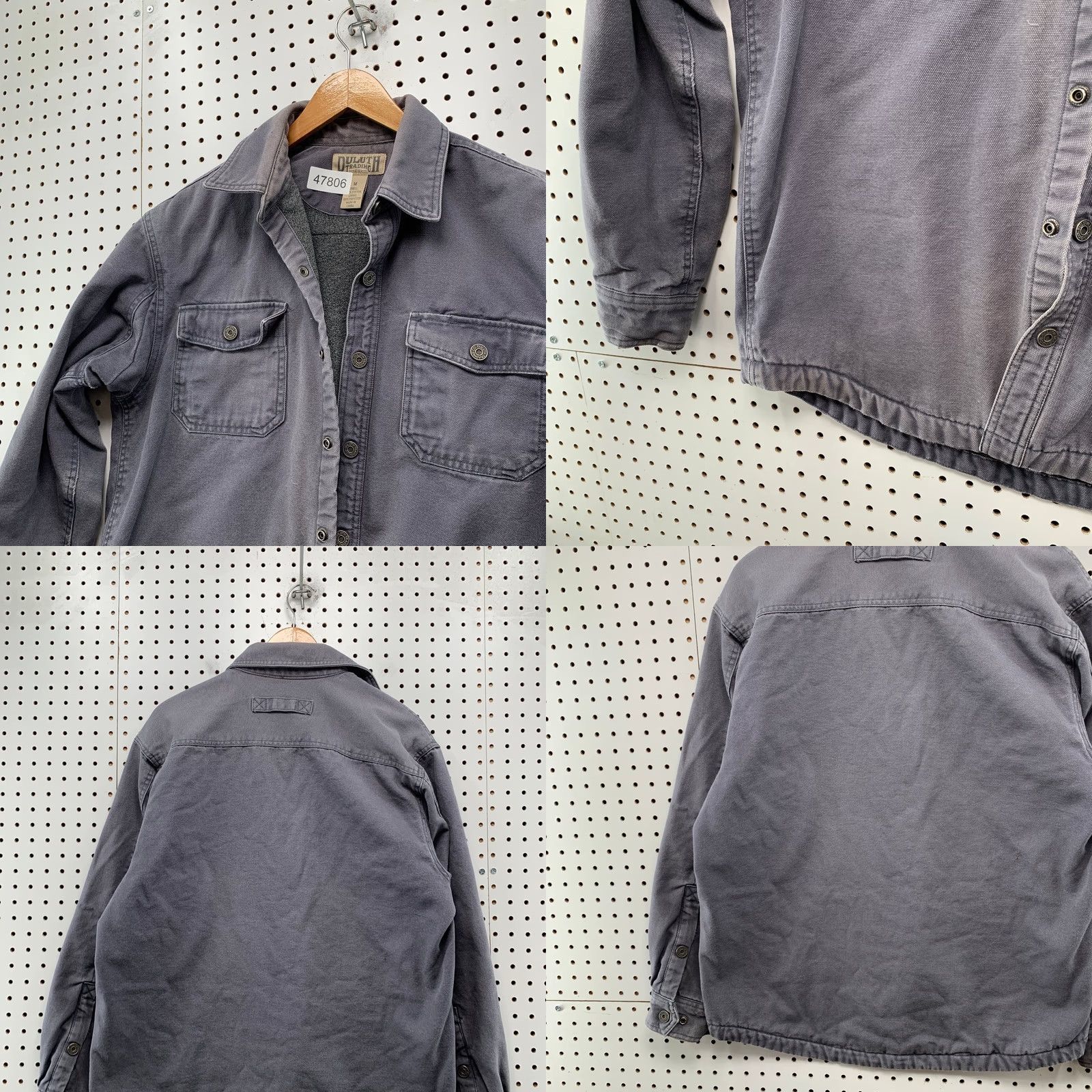 Vintage Duluth Men Jacket M Faded Gray Lined Heavyweight Canvas Cotton Wool Outdoor Winter Fall Hiking Regular Size M Mens Size US M / EU 48-50 / 2 - 11 Thumbnail