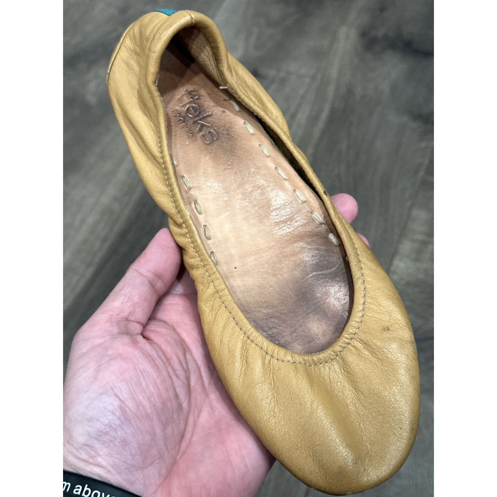 Vintage Tieks Camel Ballet Flats Women Size 7 Leather Standard Width Size US 7 / IT 37 - 5 Thumbnail