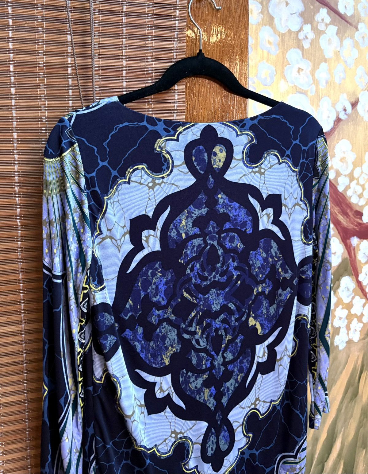 Emilio Pucci Emilio Pucci Abstract Printed Stretch Top Long Sleeve Size S / US 4 / IT 40 - 4 Thumbnail