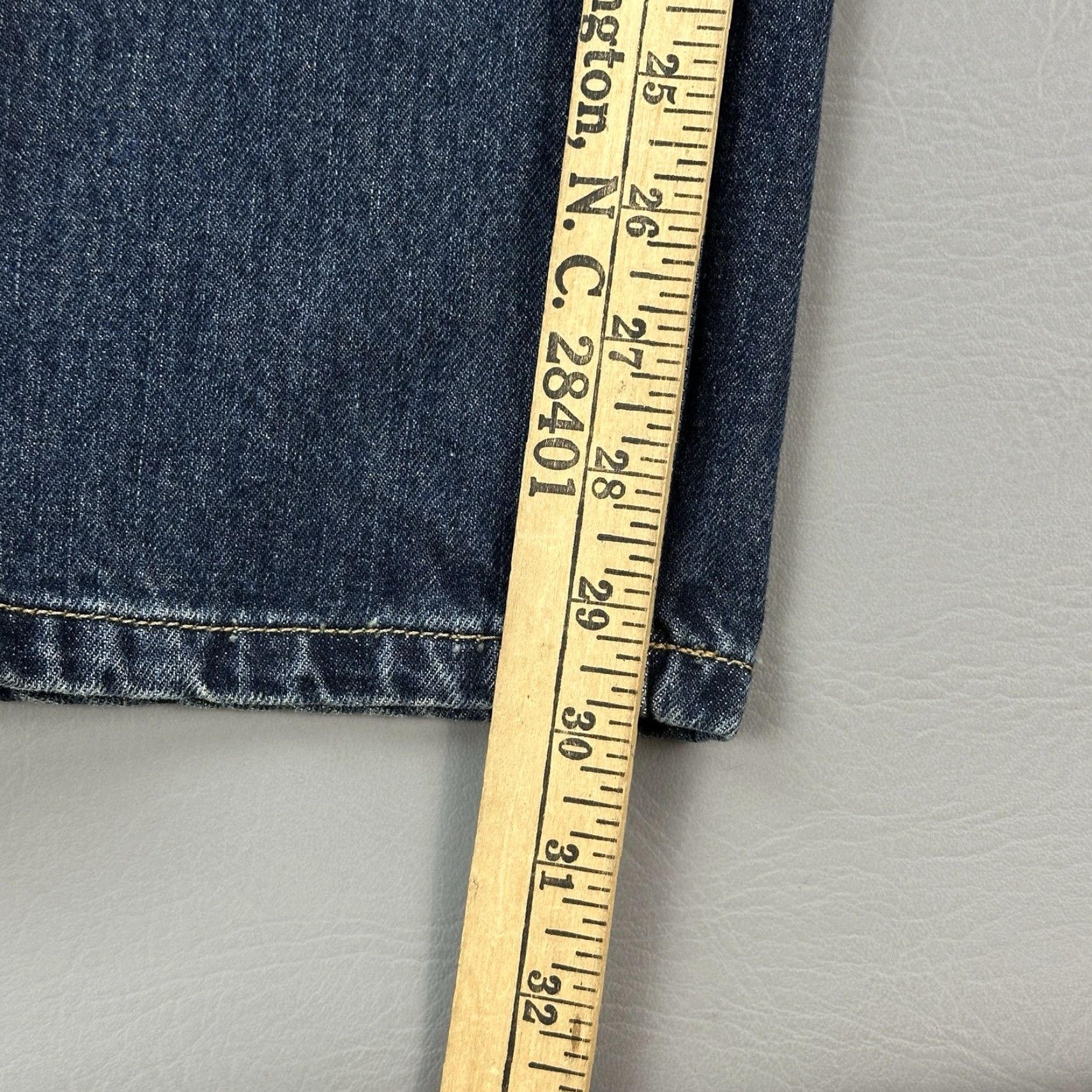 Harley Davidson Vintage Harley-Davidson Jeans Mens 34x30 Blue Dark Wash Denim Straight Biker Size US 34 / EU 50 - 3 Thumbnail
