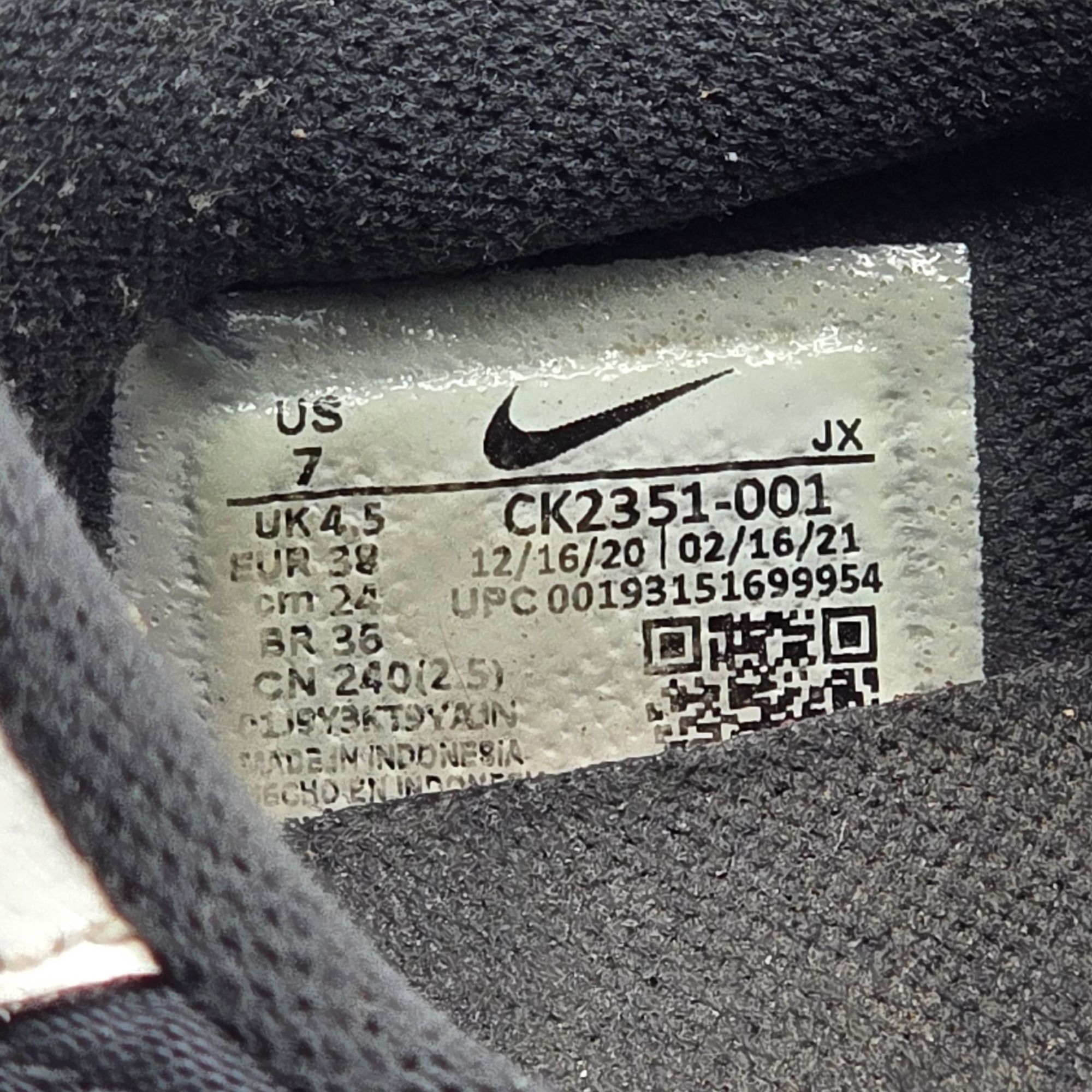 Nike Nike Daybreak Womens Size 7 Black White Athletic Shoes Outdo Size US 7 / IT 37 - 7 Thumbnail