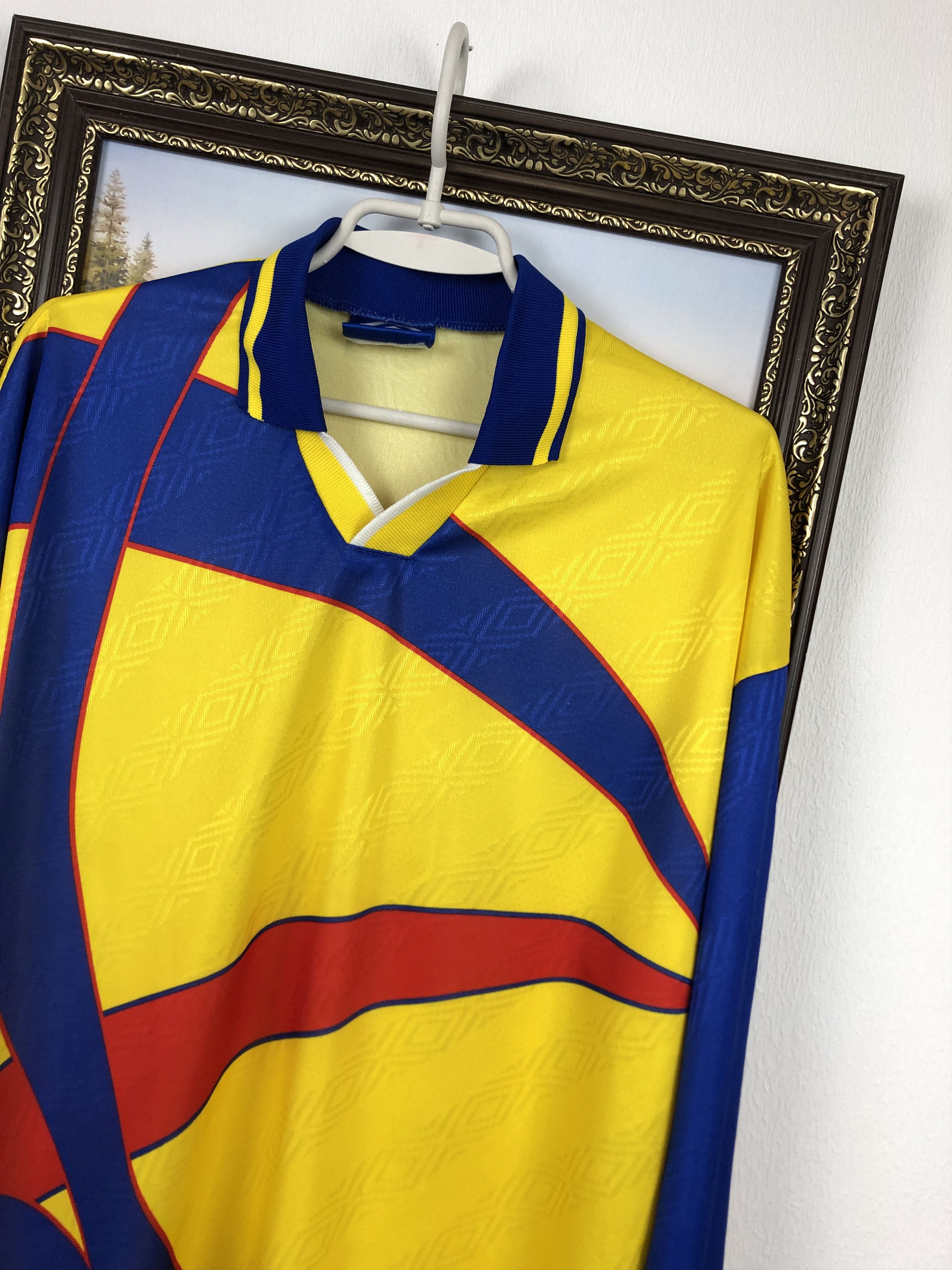 Umbro Vintage Football Template Romania Shirt Long Sleeve Rare Size US L / EU 52-54 / 3 - 4 Thumbnail