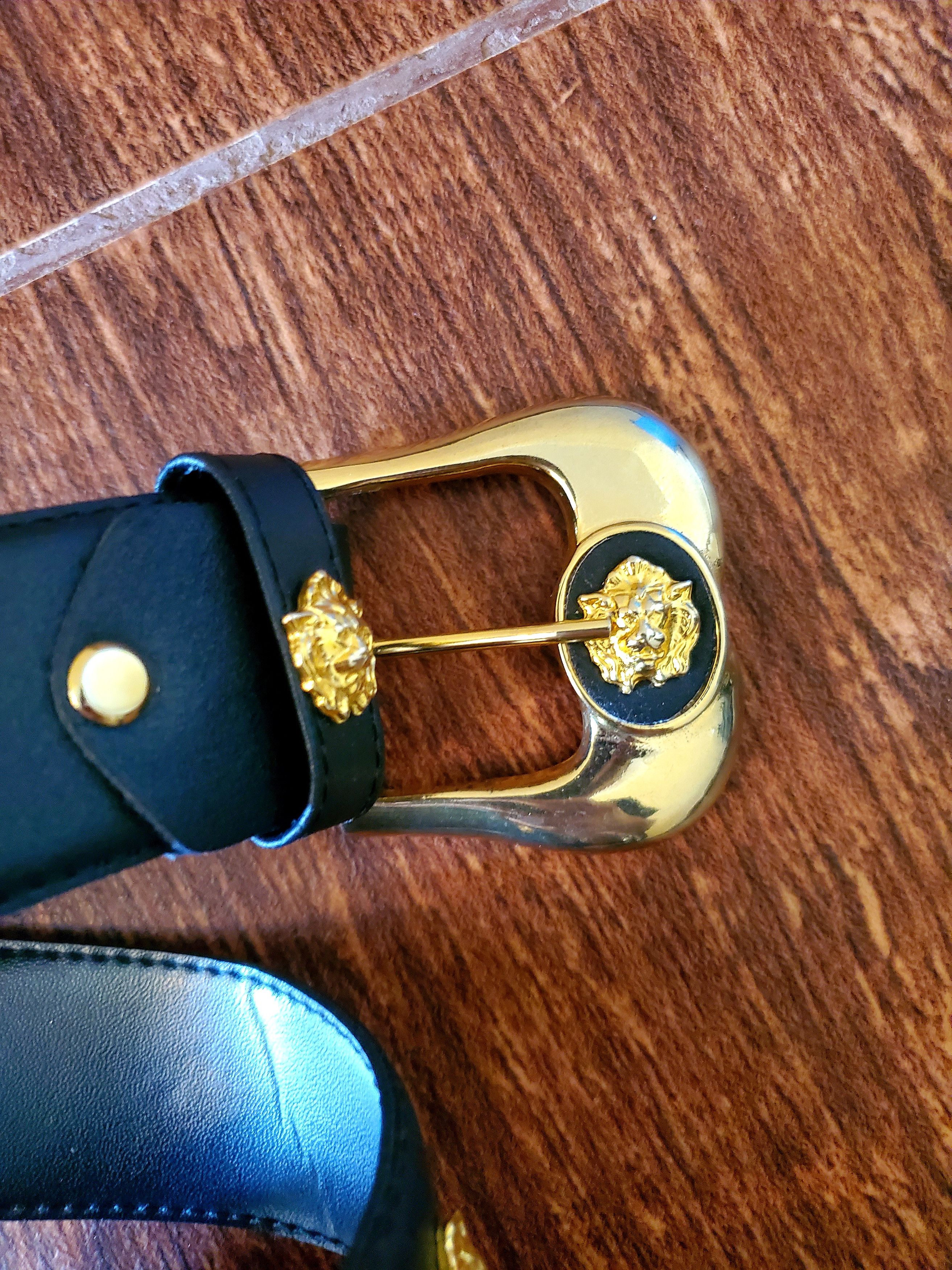 Vintage Leather belt in the style of Gianna Versace jellyfish Size ONE SIZE - 2 Thumbnail